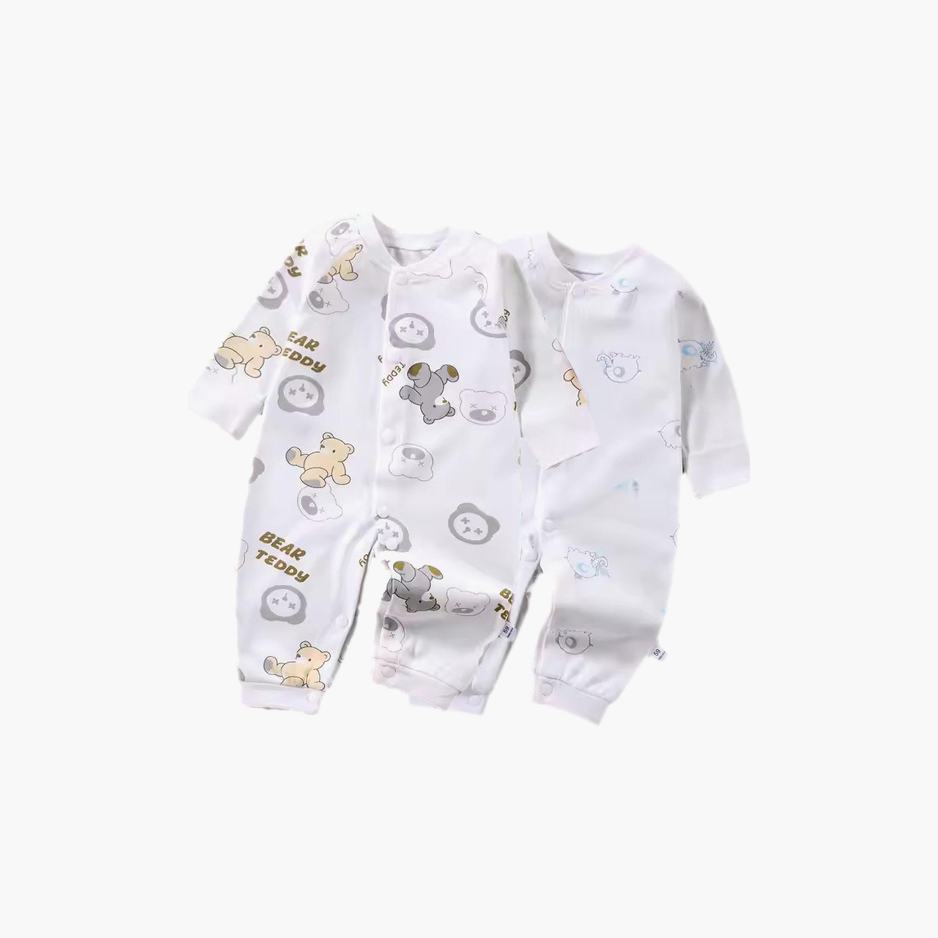 Kinder Valley 2-Piece Teddy & Little Ellie Print Rompers-baby-boys-clothing-rompers-image-1