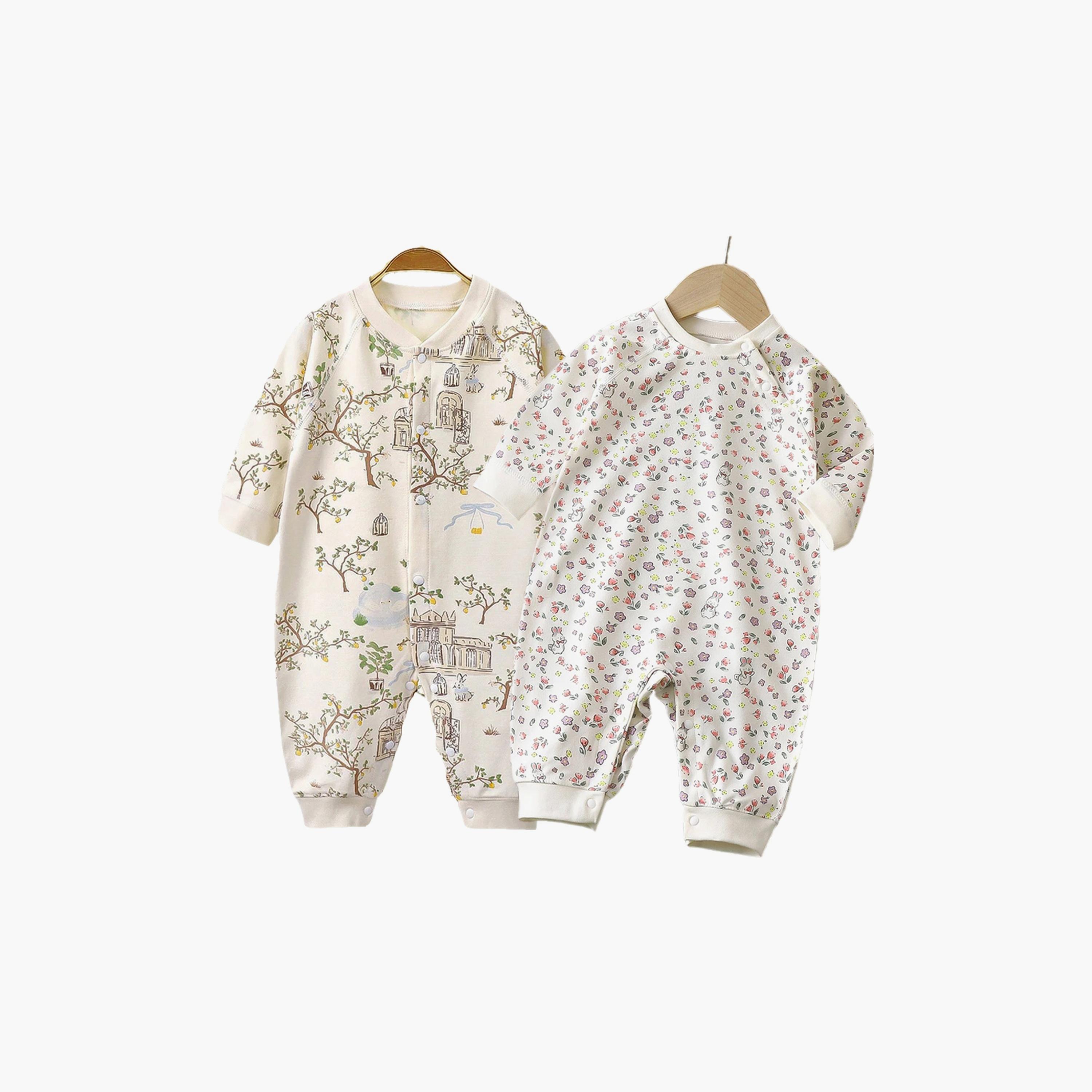 Kinder Valley 2-Piece In The Valley & Floral Print Rompers-baby-boys-clothing-rompers-image-1