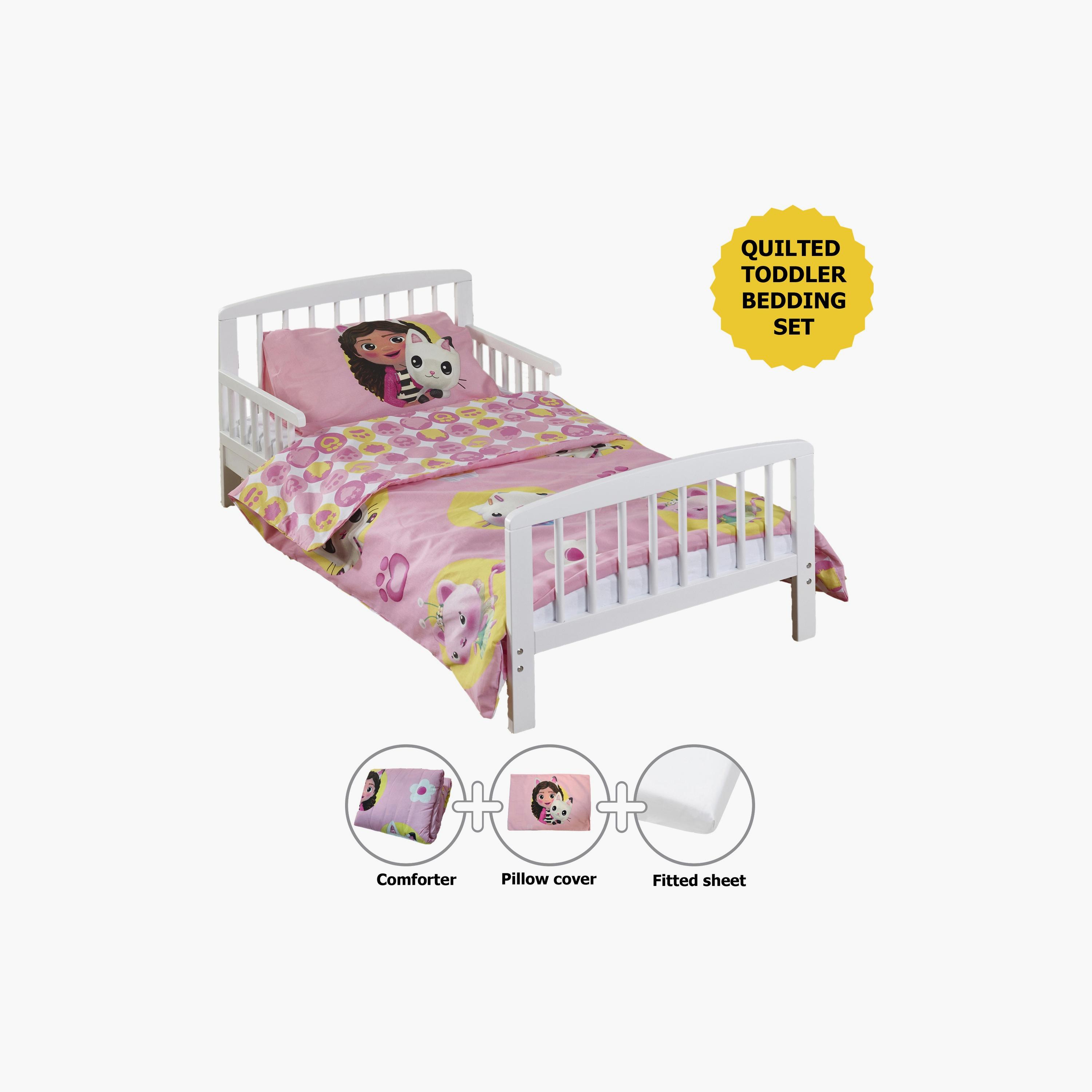 Kinder Valley 4-Piece Gabby Doll House Quilted Toddler Bedding Set-baby-nursery-babybedding-image-1