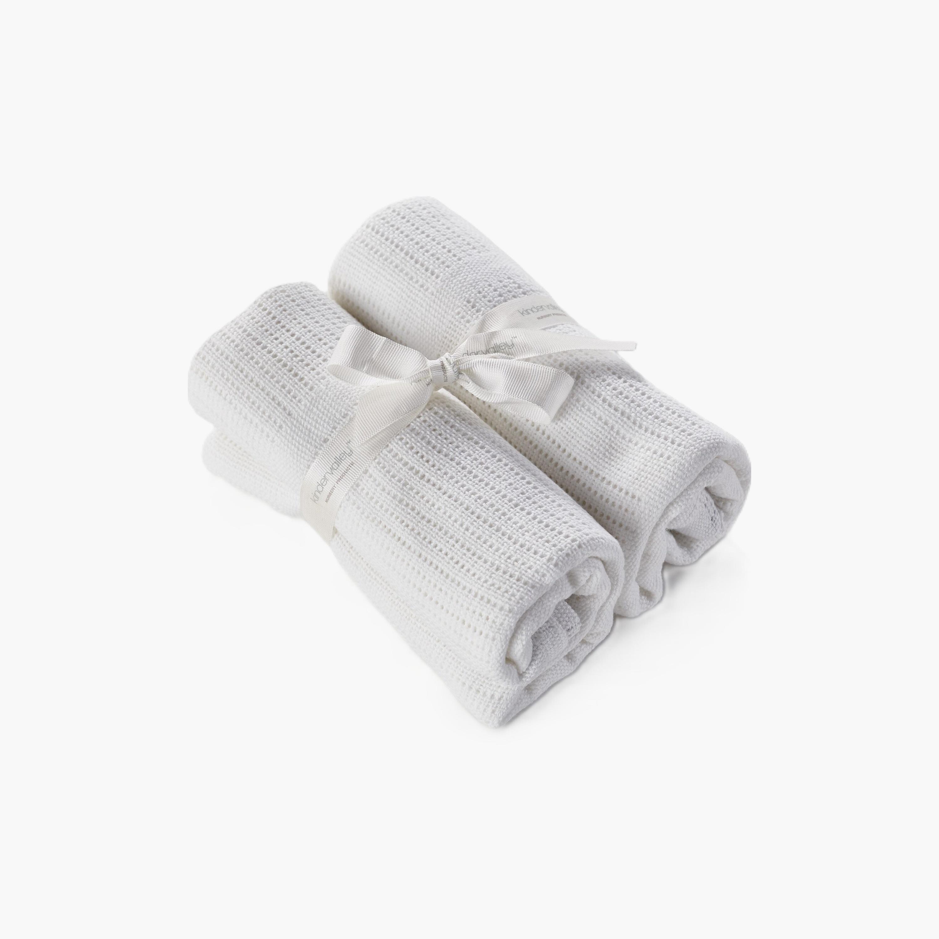 Kinder Valley 2-Piece Cotton Cellular Blankets-baby-nursery-blanketsandswaddles-blanketsandquilts-image-1