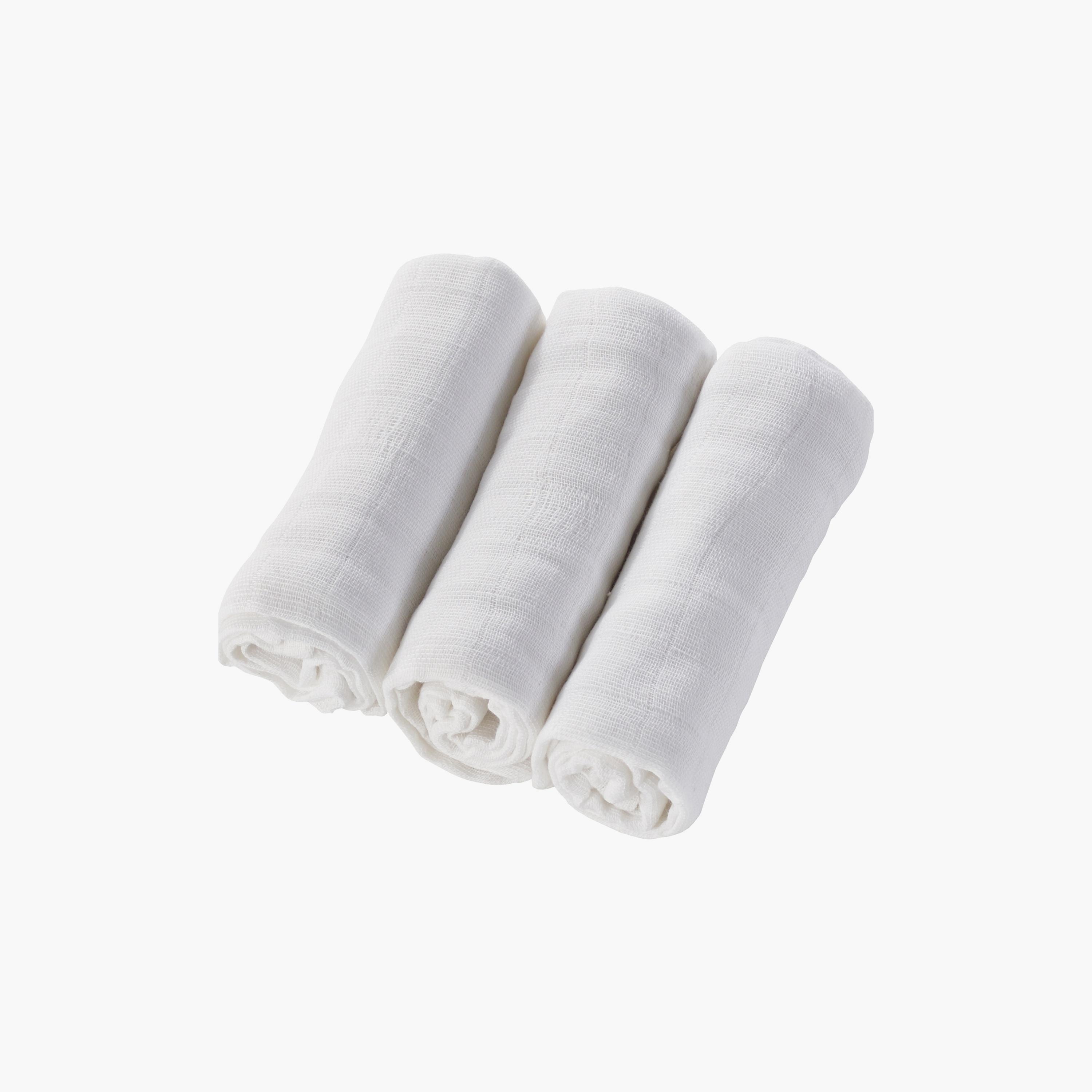 Kinder Valley 3-Piece Muslin Blankets - White-baby-nursery-blanketsandswaddles-blanketsandquilts-image-1