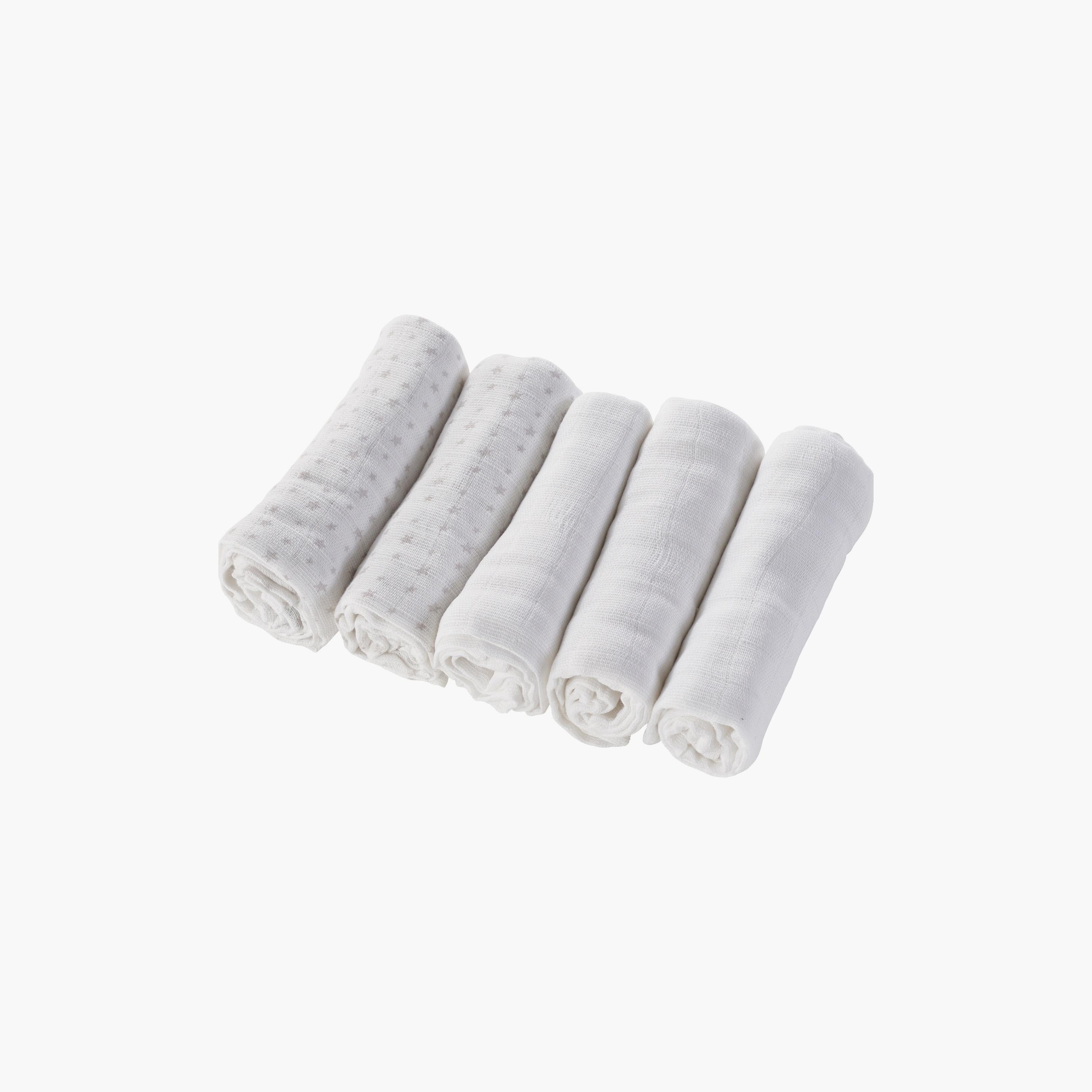 Kinder Valley 5-Piece Muslin Blankets-baby-nursery-blanketsandswaddles-blanketsandquilts-image-1