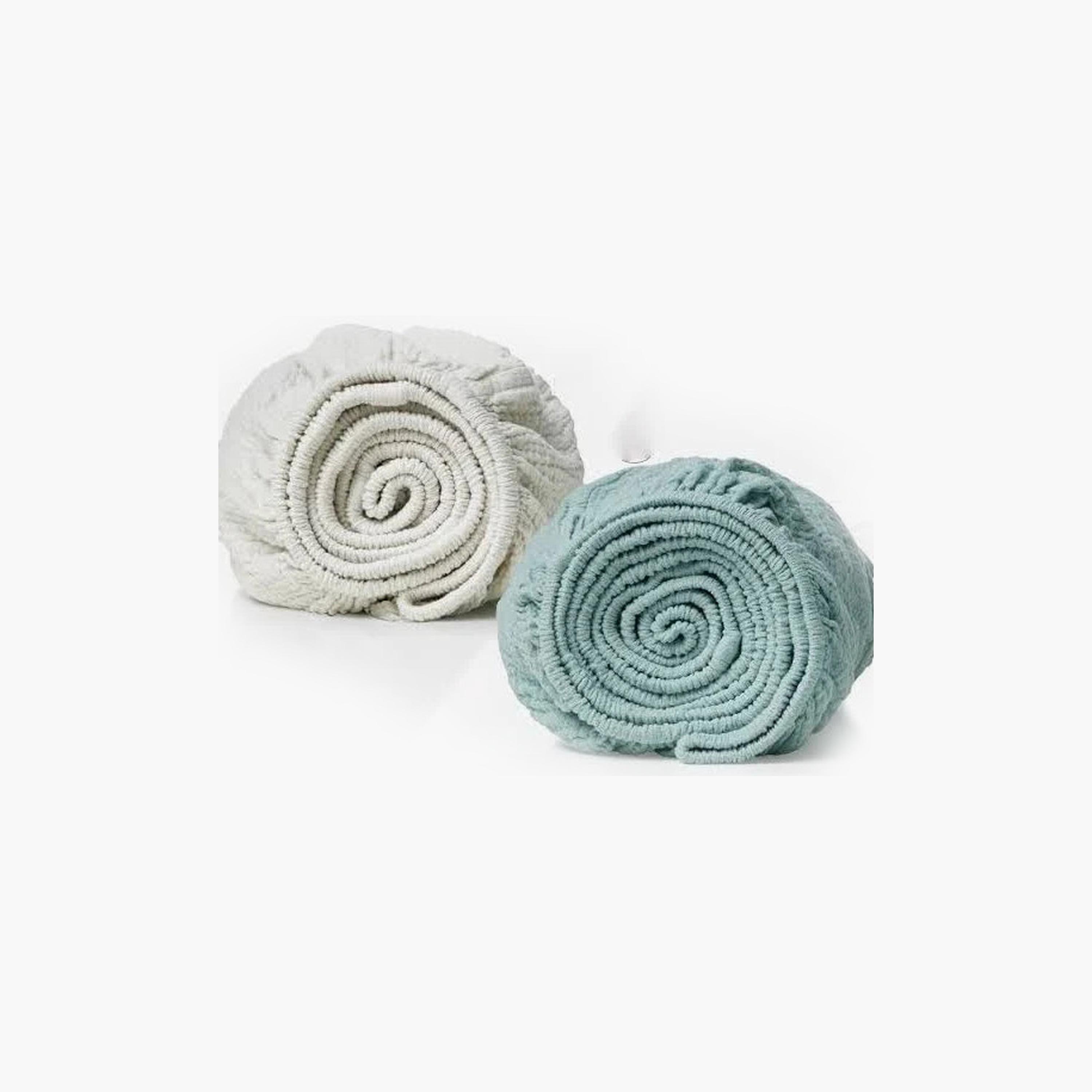 Kinder Valley 2-Piece Fitted Sheets - Green & White-baby-nursery-babybedding-image-1