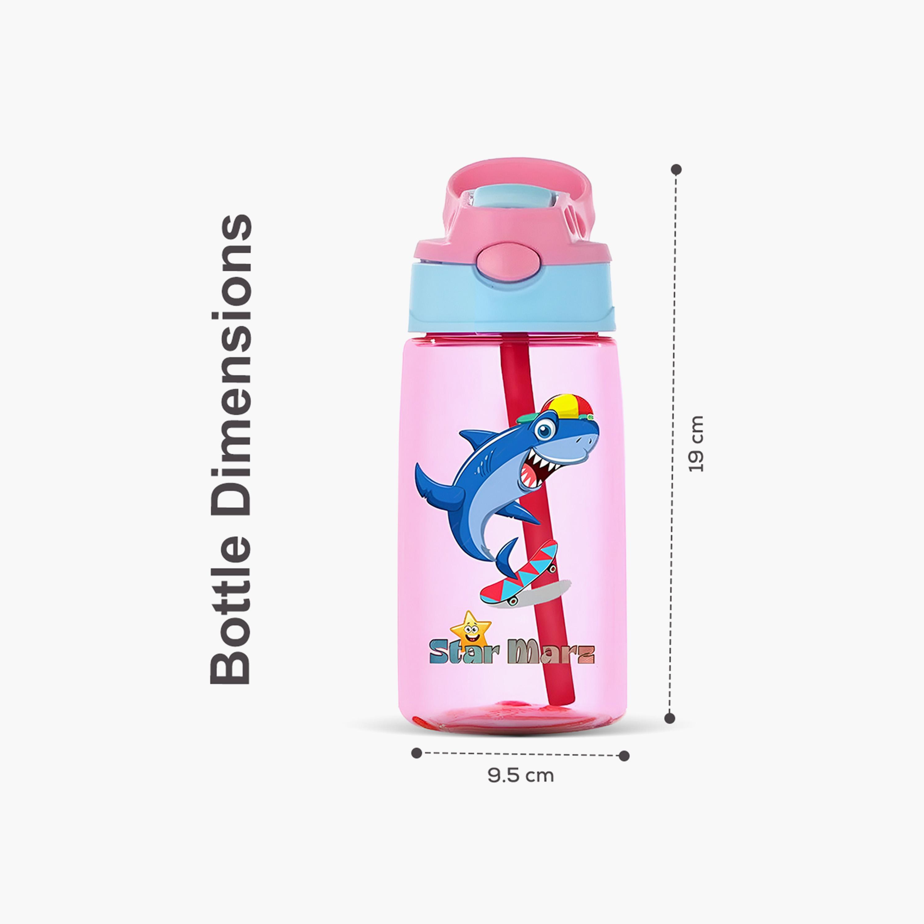 زجاجة مياه مضادة للتسرب بطبعة كرتونية من ستارمارز - 480 مل - وردي-school-waterbottles-image-8