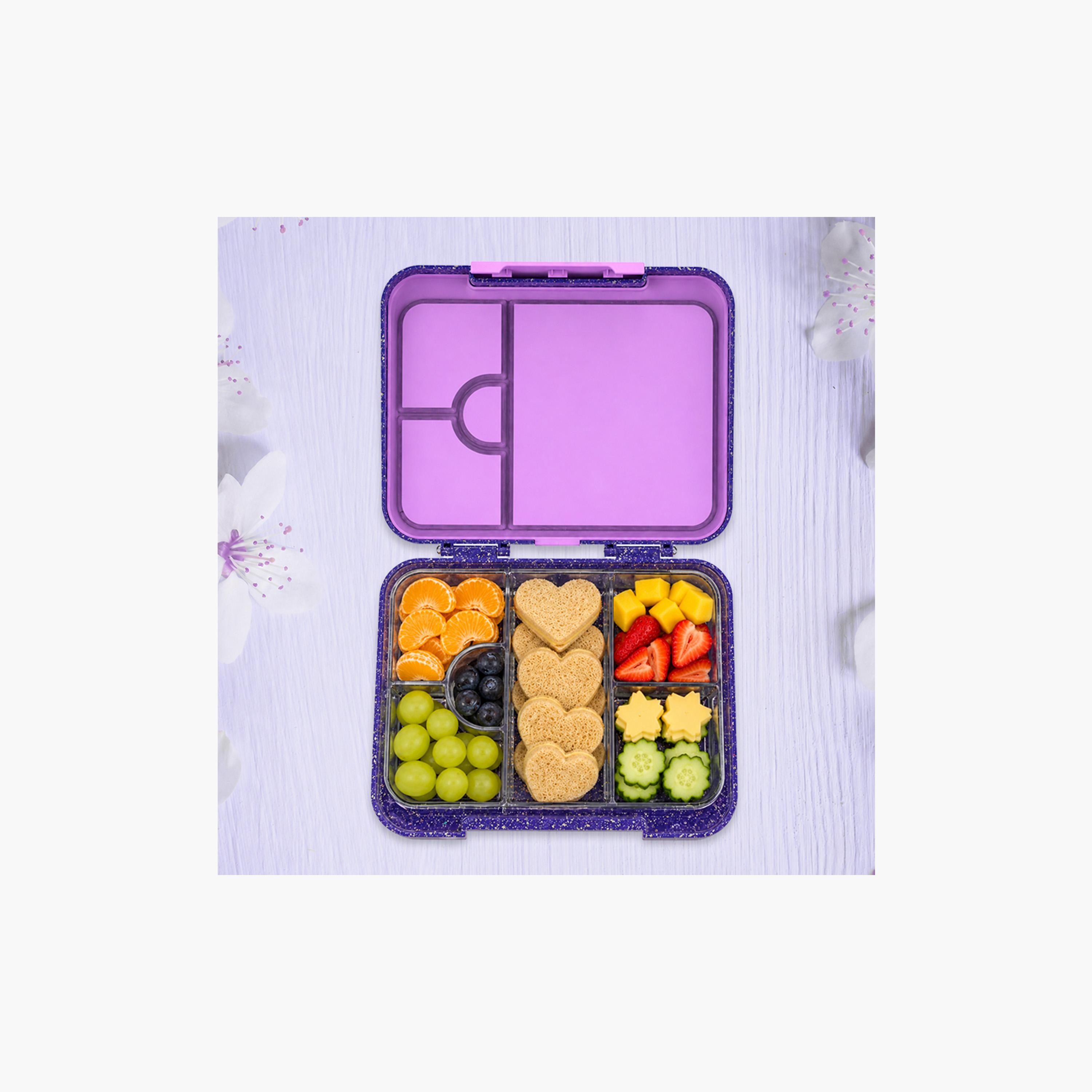 Starmarz Bento Glitter Lunch Box – Unicorn Theme – 4–6 Compartments, 1195ml, Sandwich Cutters, Fruit Pickers & Detachable Tray – Multicolor-school-lunchessentials-lunchboxes-image-7