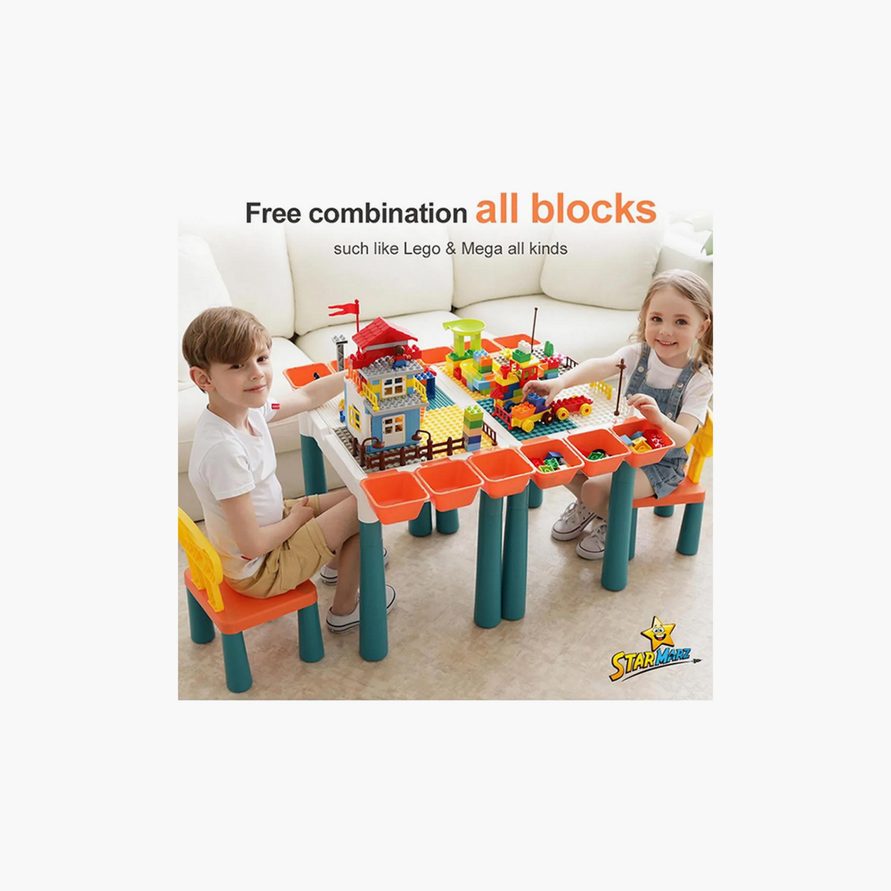 Starmarz 178-Piece Building Blocks Set with Table, Chair, Storage & Pen - Multicolor-toys-buildingblocks-blocks-image-6