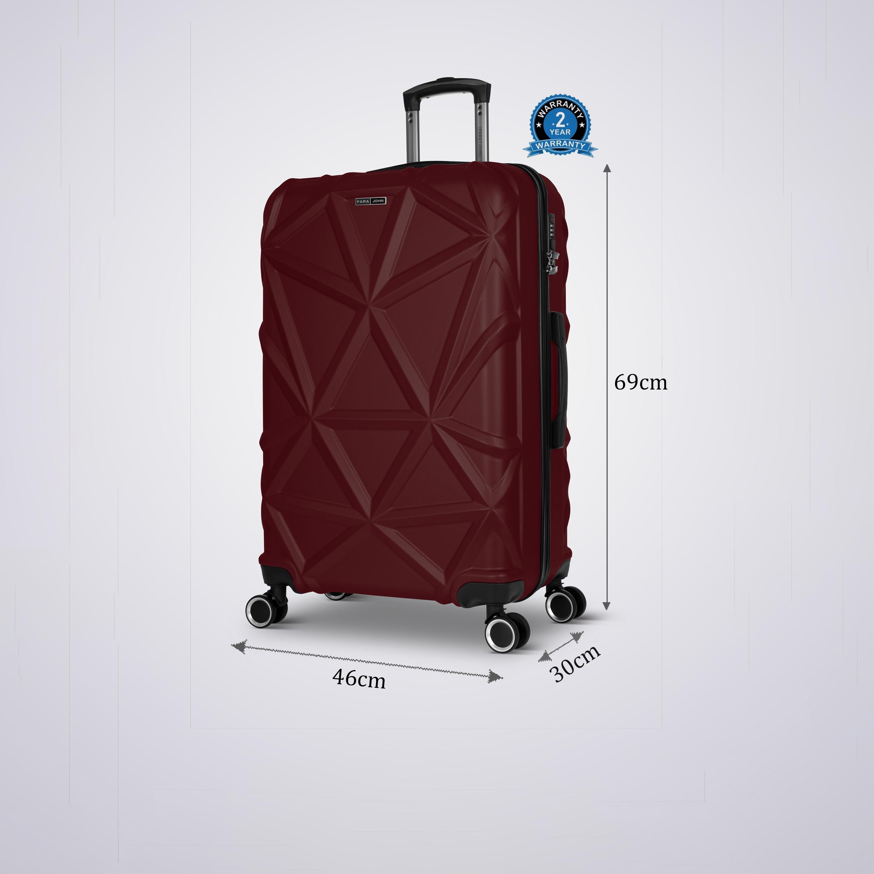 Para John Matrix 69 CM Large Check-in ABS Hard Sided 4-Wheeler Spinner Trolley Bag with TSA Lock-travel-luggagesandbags-luggage-image-26