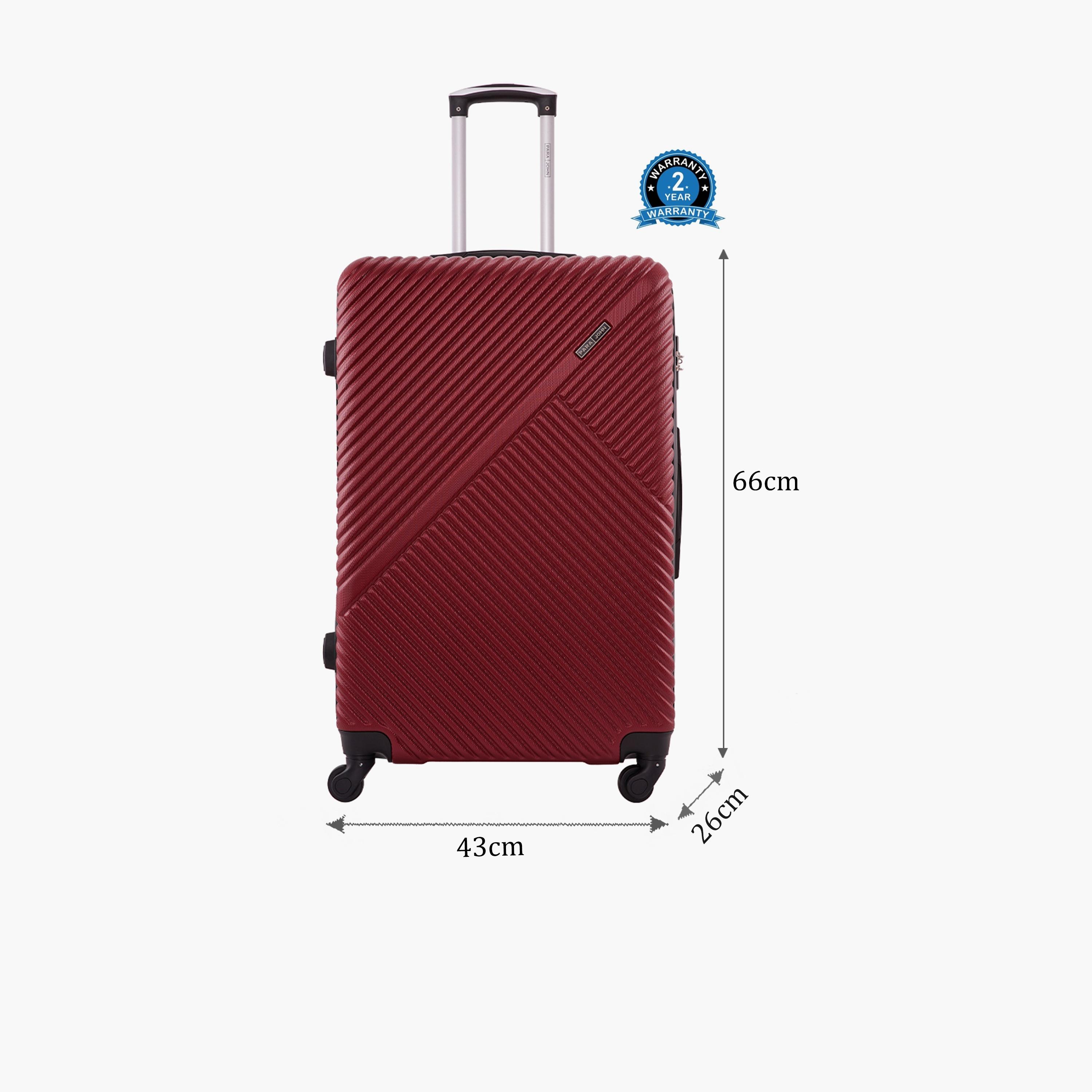 Para John Aurora 66 CM Medium Check-in ABS Hard Sided 4-Wheeler Spinner Trolley Bag with 3-digit combination lock-travel-luggagesandbags-luggage-image-2