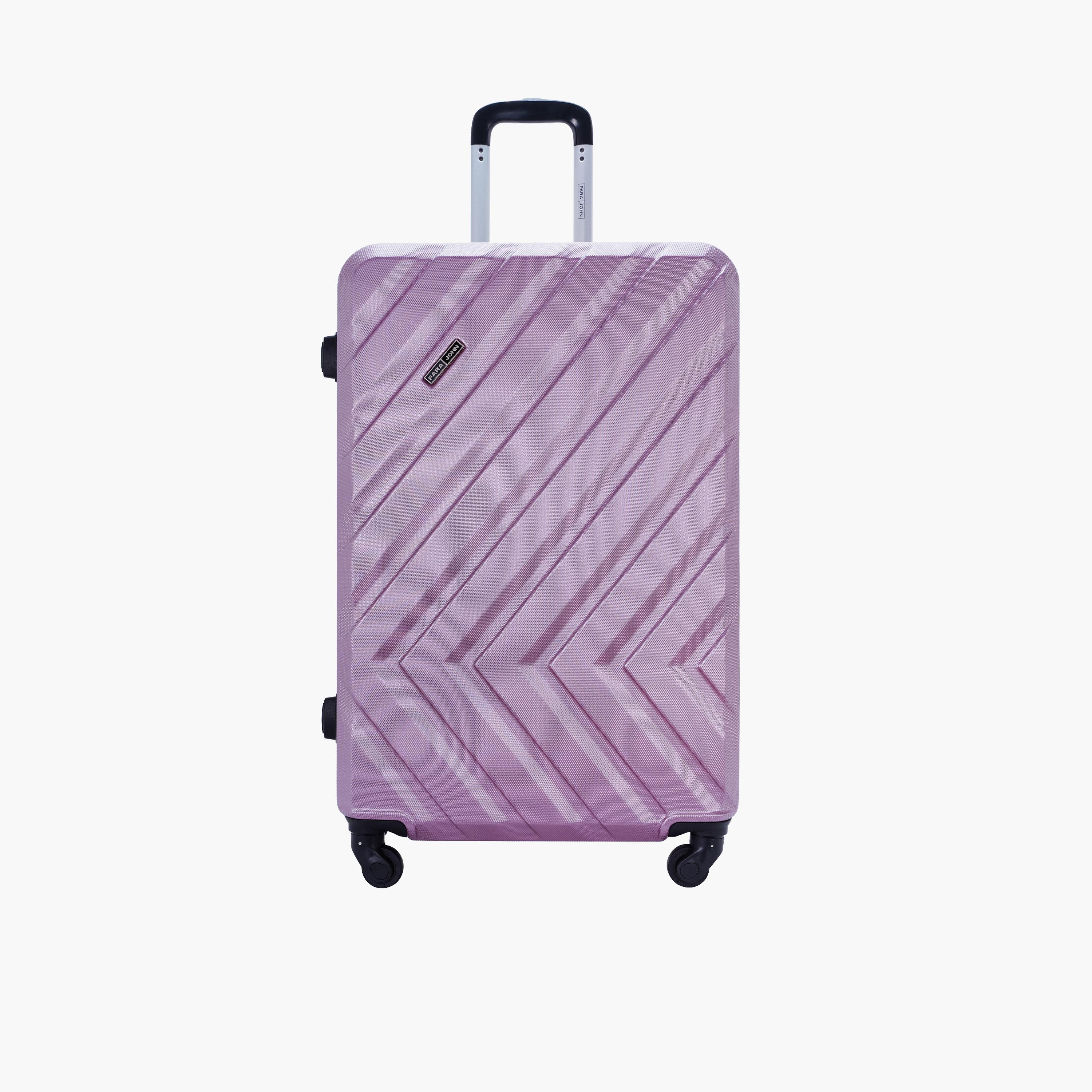 Para John Chevron 56 CM Small Cabin ABS Hard Sided 4-Wheeler Spinner Trolley Bag with 3-digit combination lock-travel-luggagesandbags-luggage-image-1
