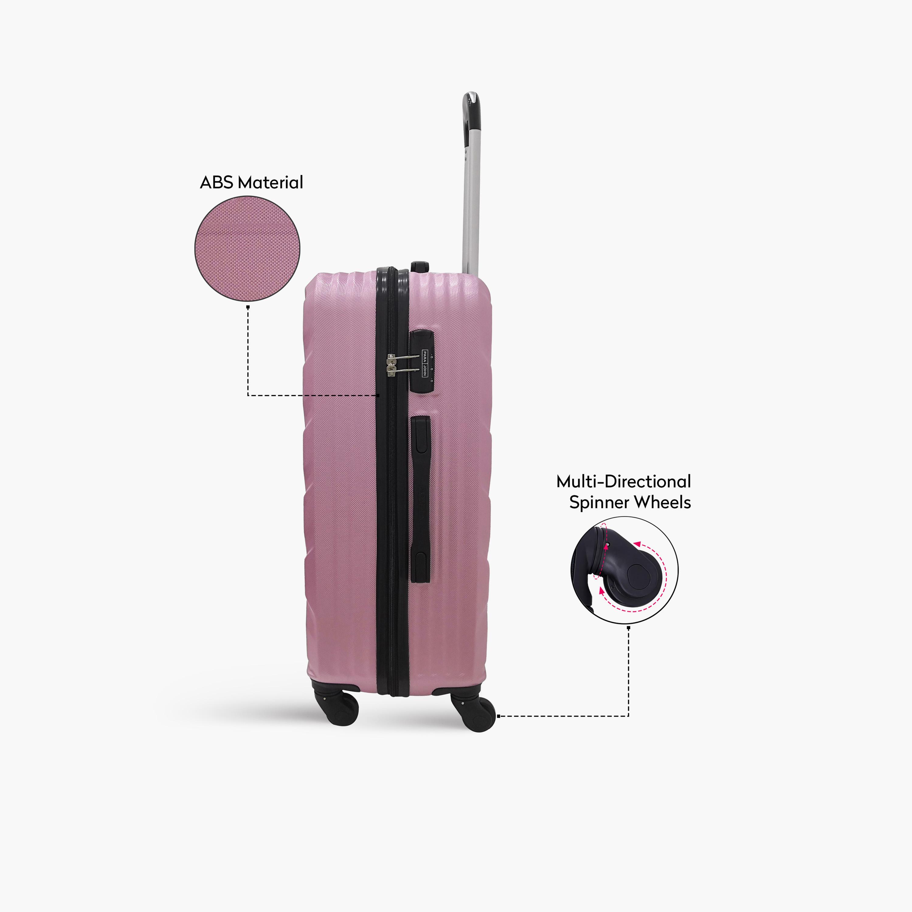 Para John Chevron 56 CM Small Cabin ABS Hard Sided 4-Wheeler Spinner Trolley Bag with 3-digit combination lock-travel-luggagesandbags-luggage-image-5