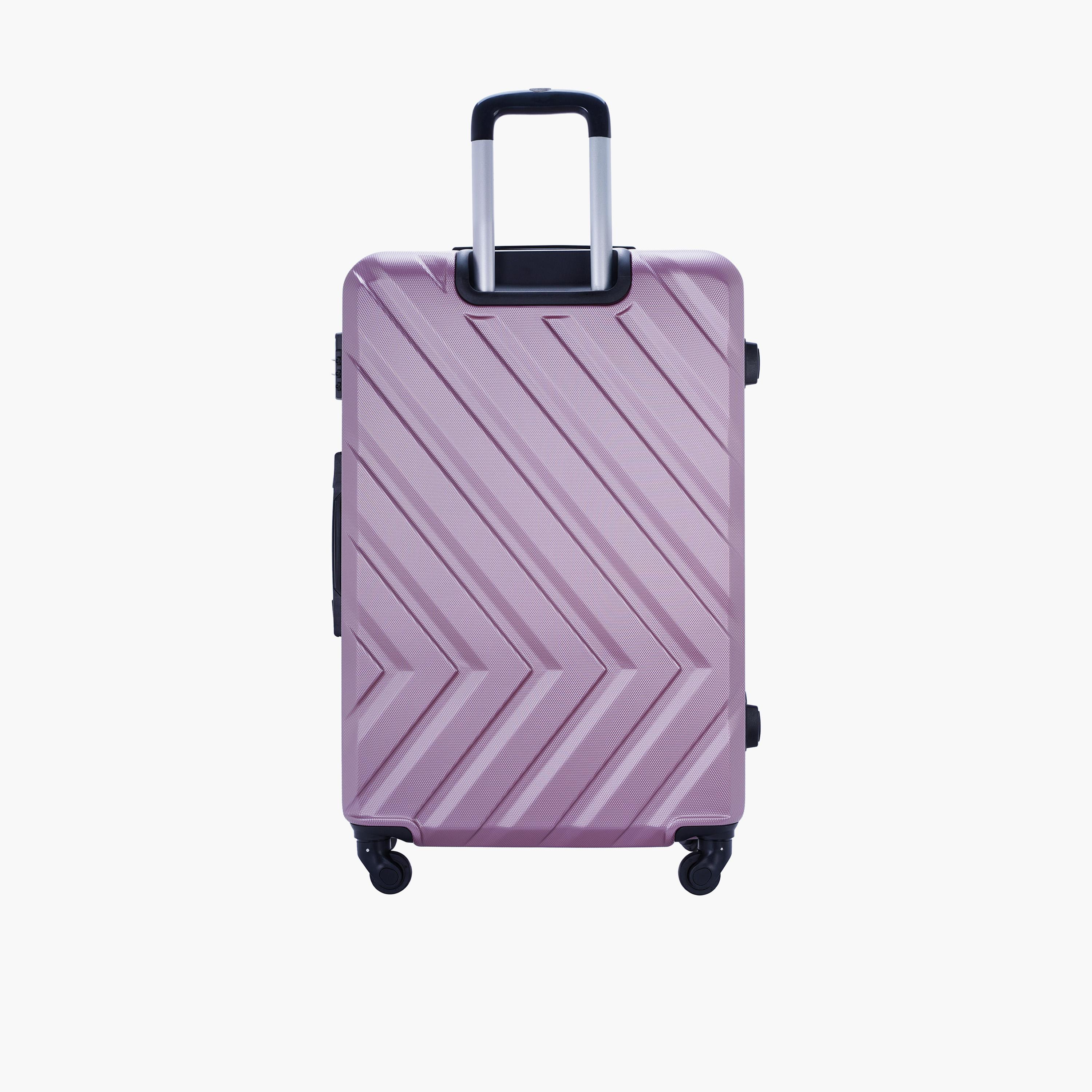 Para John Chevron 56 CM Small Cabin ABS Hard Sided 4-Wheeler Spinner Trolley Bag with 3-digit combination lock-travel-luggagesandbags-luggage-image-7
