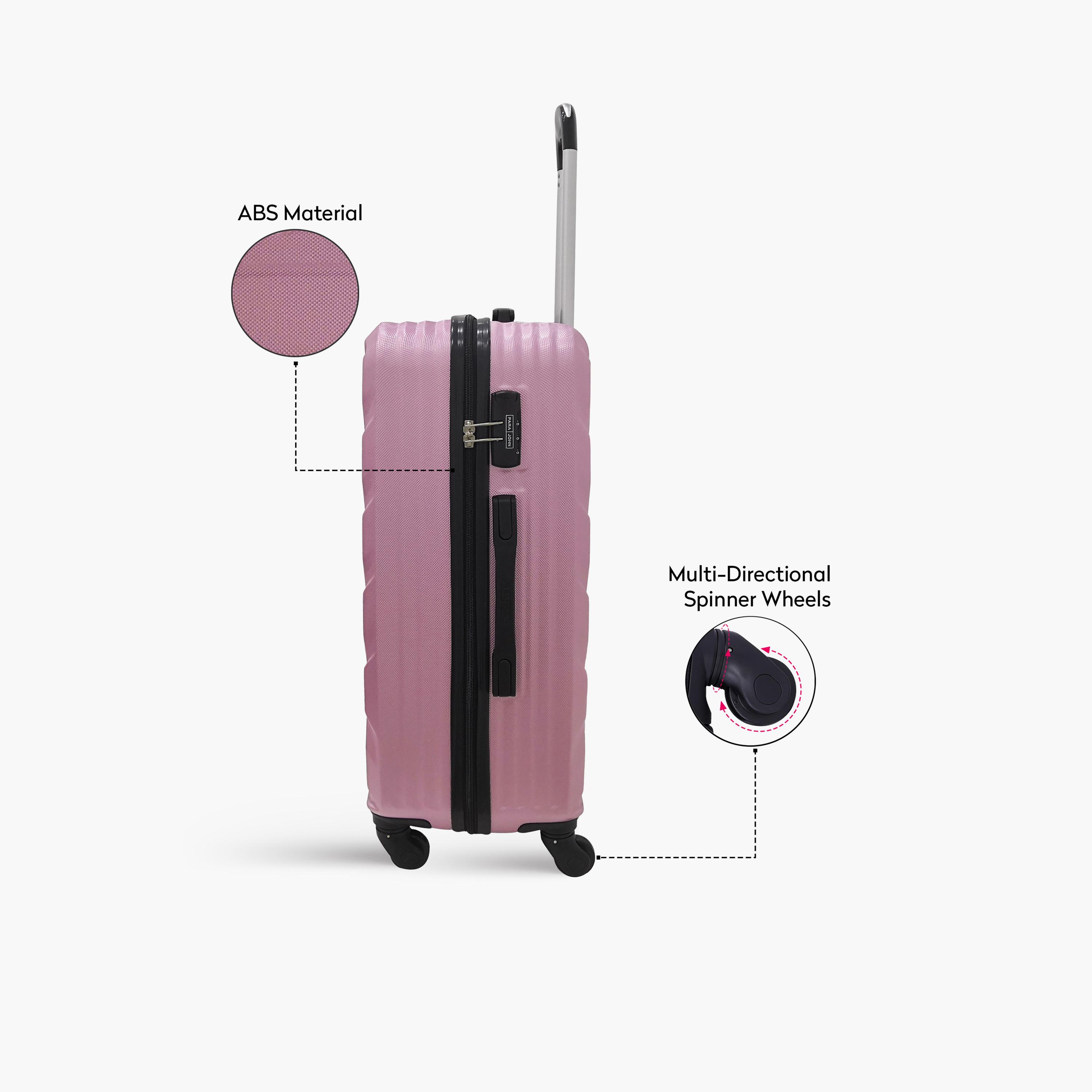 Para John Chevron 76 CM Large Check-in ABS Hard Sided 4-Wheeler Spinner Trolley Bag with 3-digit combination lock-travel-luggagesandbags-luggage-image-5