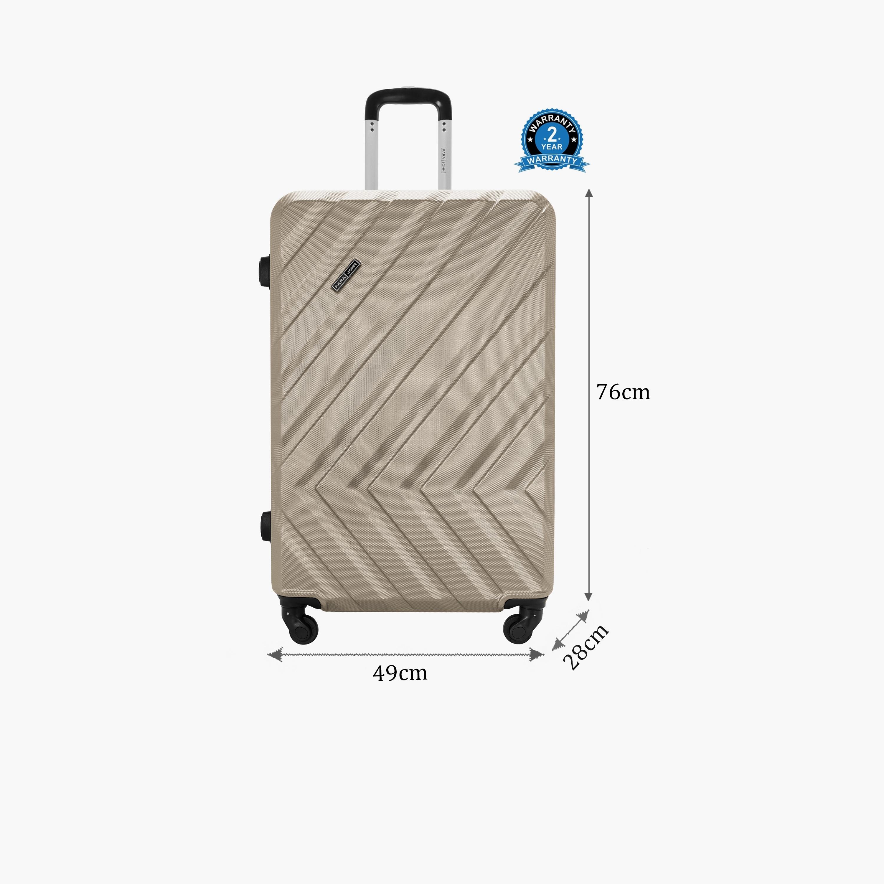 Para John Chevron 76 CM Large Check-in ABS Hard Sided 4-Wheeler Spinner Trolley Bag with 3-digit combination lock-travel-luggagesandbags-luggage-image-9