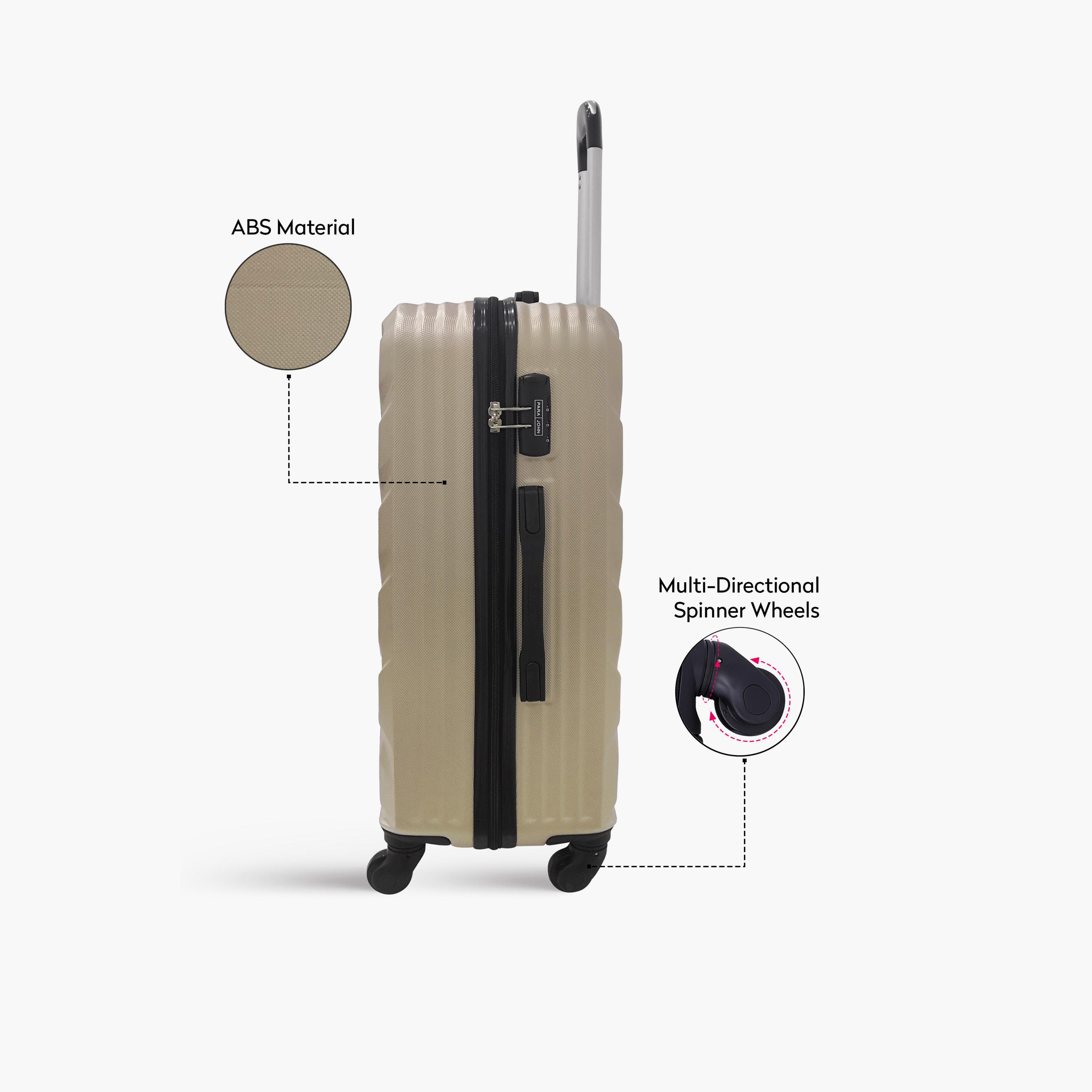 Para John Chevron 76 CM Large Check-in ABS Hard Sided 4-Wheeler Spinner Trolley Bag with 3-digit combination lock-travel-luggagesandbags-luggage-image-12