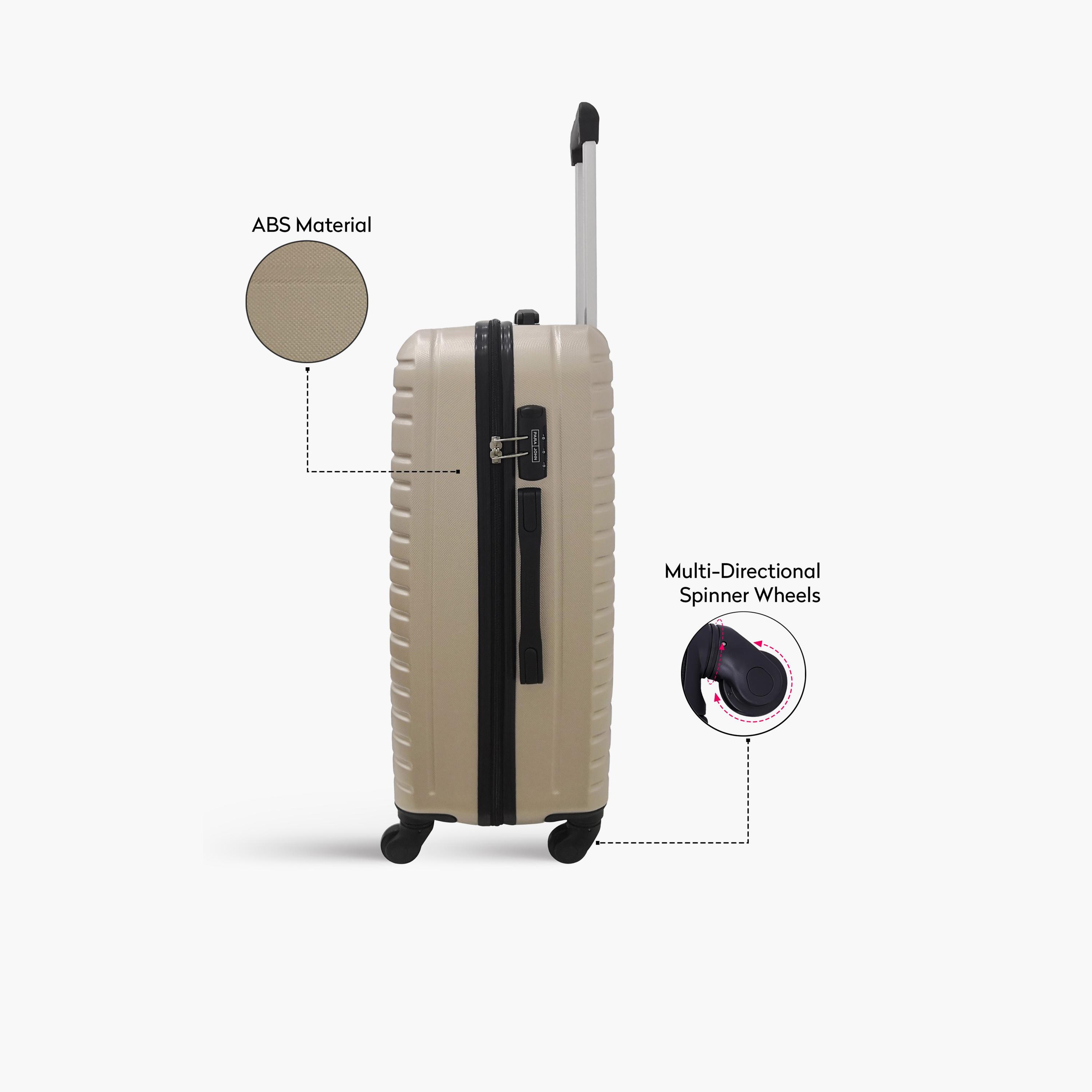 بارا جون - شنطة سفر كبيرة 76سم مصنوعة من مادة ABS، بأربع عجلات دوارة وقفل مكون من 3 أرقام-travel-luggagesandbags-luggage-image-5