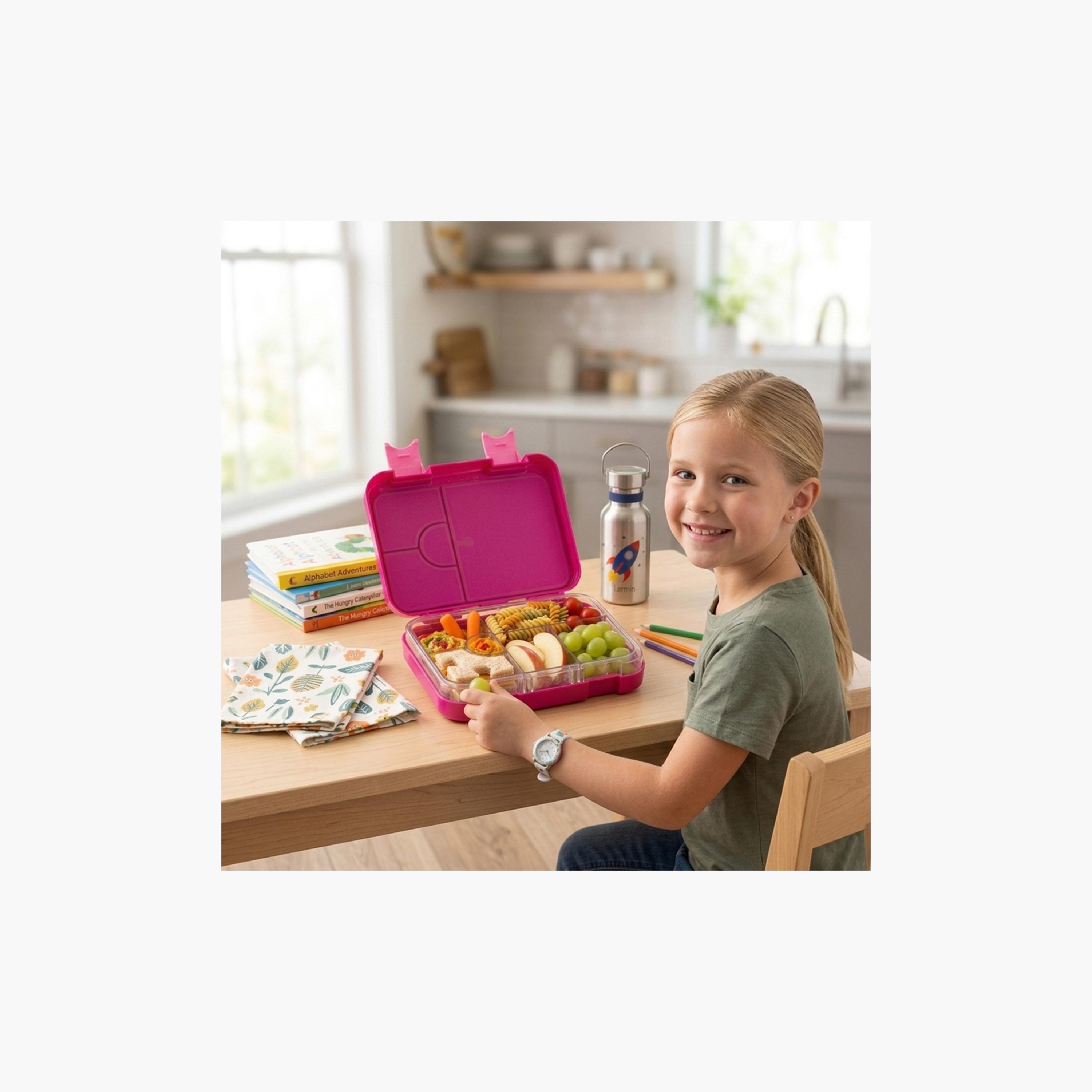 صندوق غداء بينتو مقاوم للتسرب وخالي من مادة BPA من كوكوبي - 1000 مل - وردي-school-lunchessentials-lunchboxes-image-9