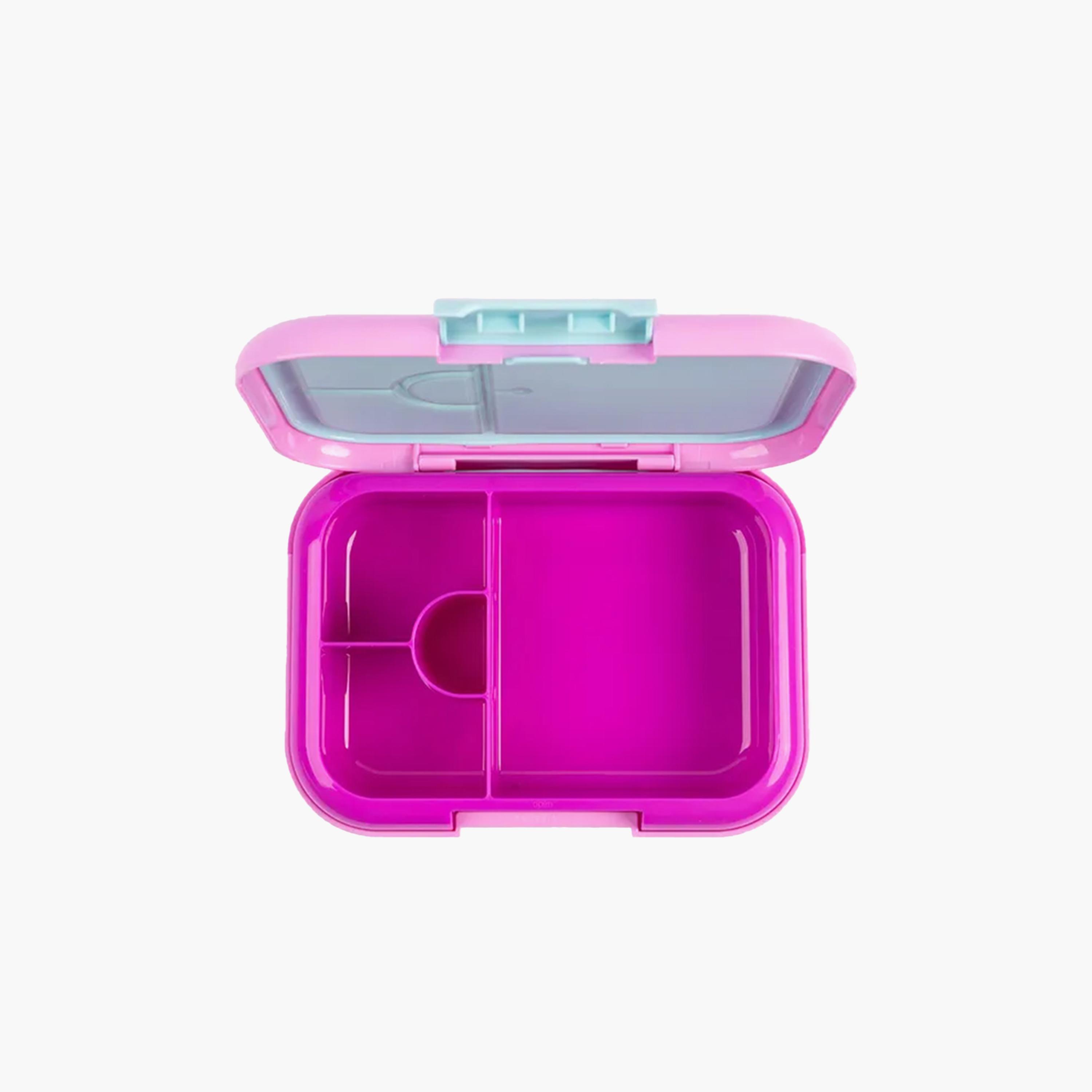 صندوق غداء بينتو مع غطاء سيليكون وصينية قابلة للإزالة من كوكوبي - 765 مل - وردي-school-lunchessentials-lunchboxes-image-4