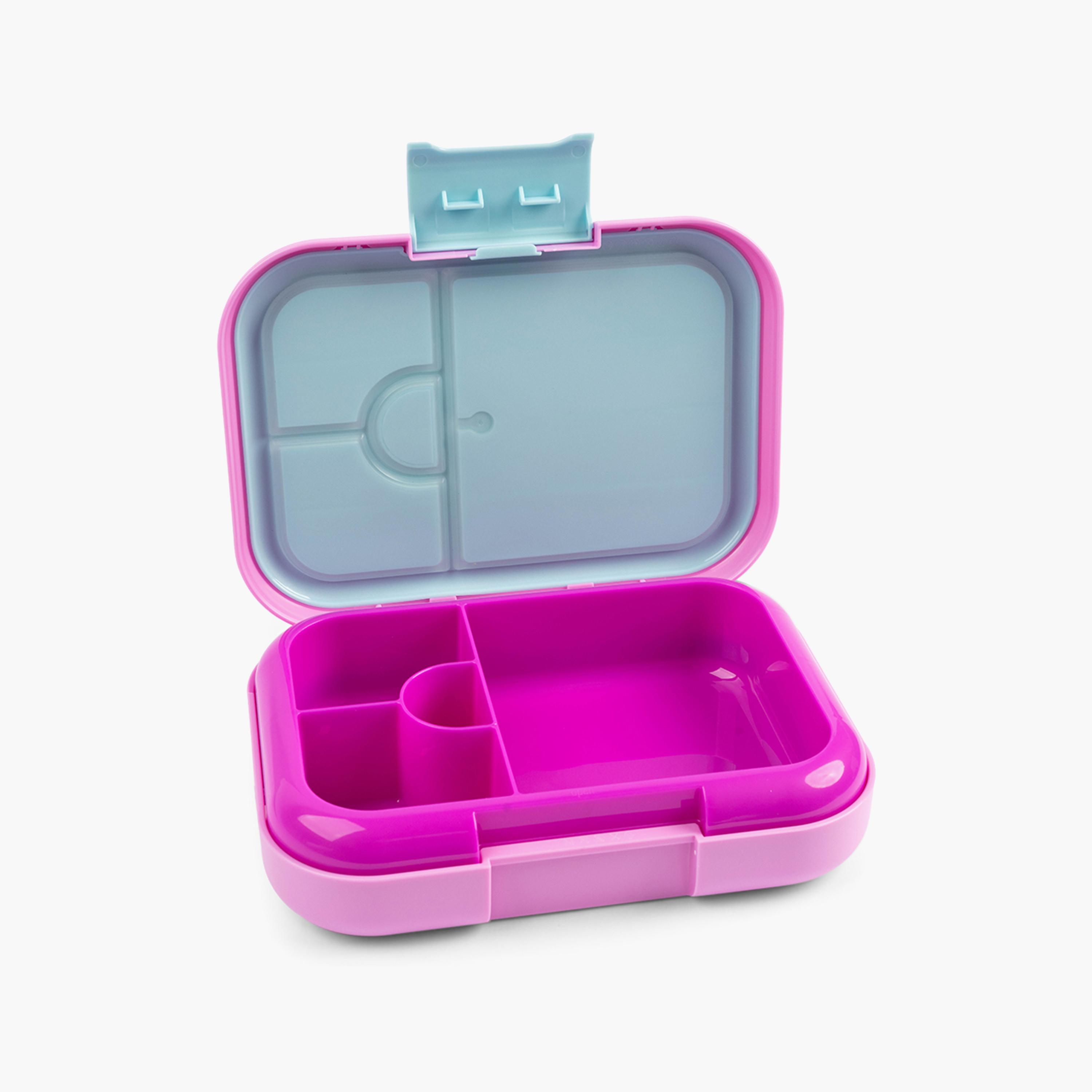 صندوق غداء بينتو مع غطاء سيليكون وصينية قابلة للإزالة من كوكوبي - 765 مل - وردي-school-lunchessentials-lunchboxes-image-5