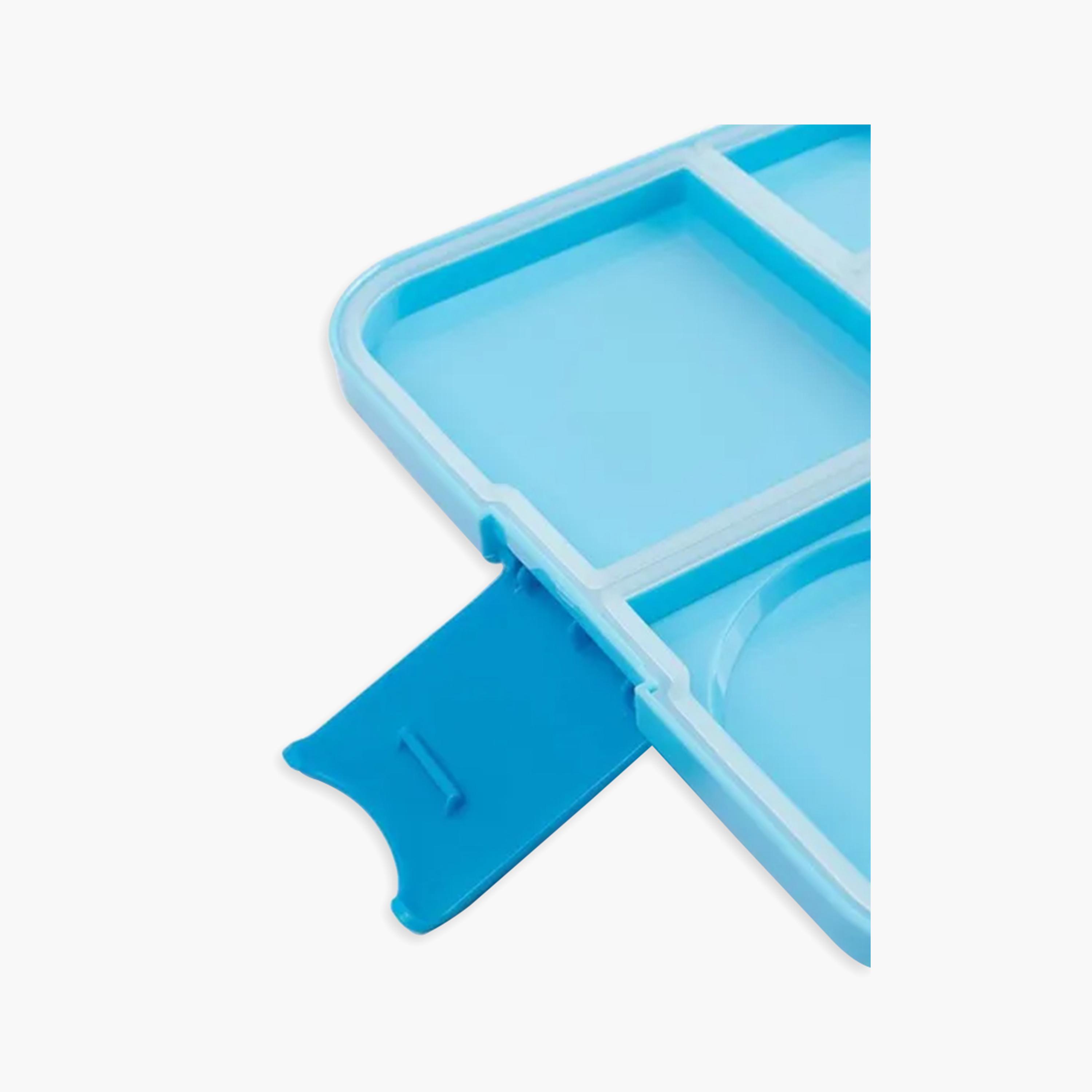 Cocobee Dino Bento Lunch Box with Food Jar, 4 Compartments, Leakproof & Odour-Free, BPA-Free, 1.67L, Microwave Safe, Blue -school-lunchessentials-lunchboxes-image-3