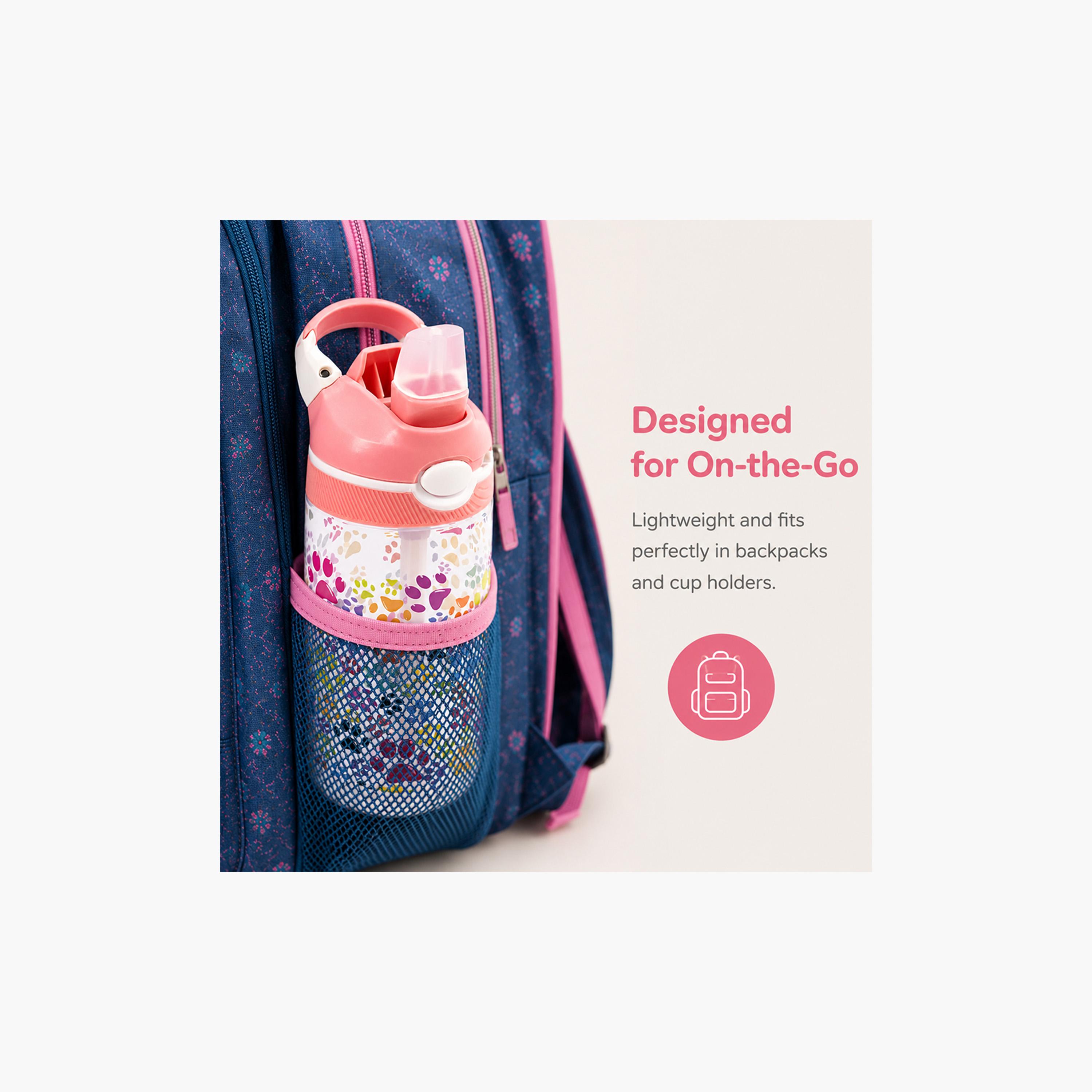 زجاجة ماء خالية من مادة BPA ومضادة للتسرب من كوكوبي - 480 مل - وردي-school-waterbottles-image-4