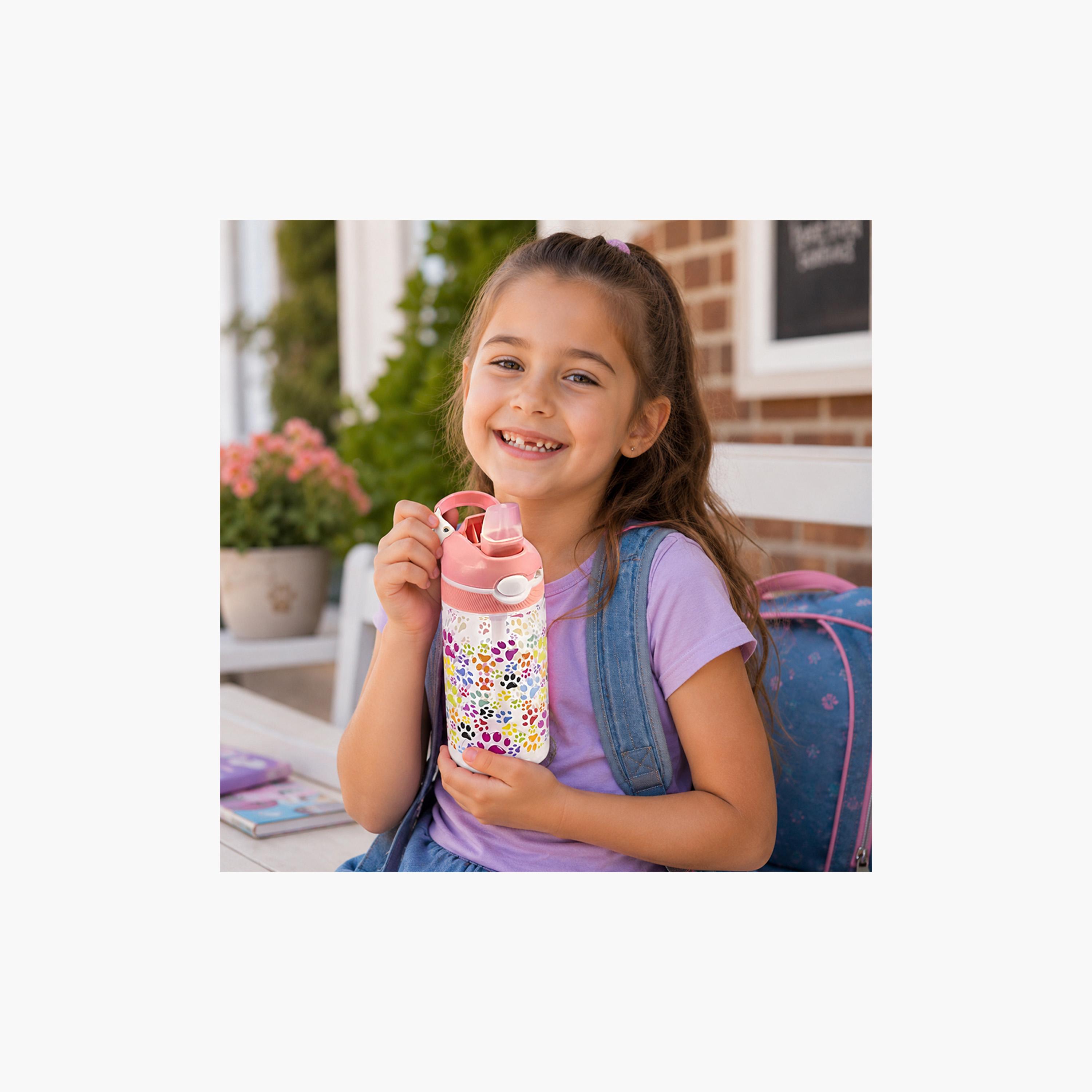 زجاجة ماء خالية من مادة BPA ومضادة للتسرب من كوكوبي - 480 مل - وردي-school-waterbottles-image-7
