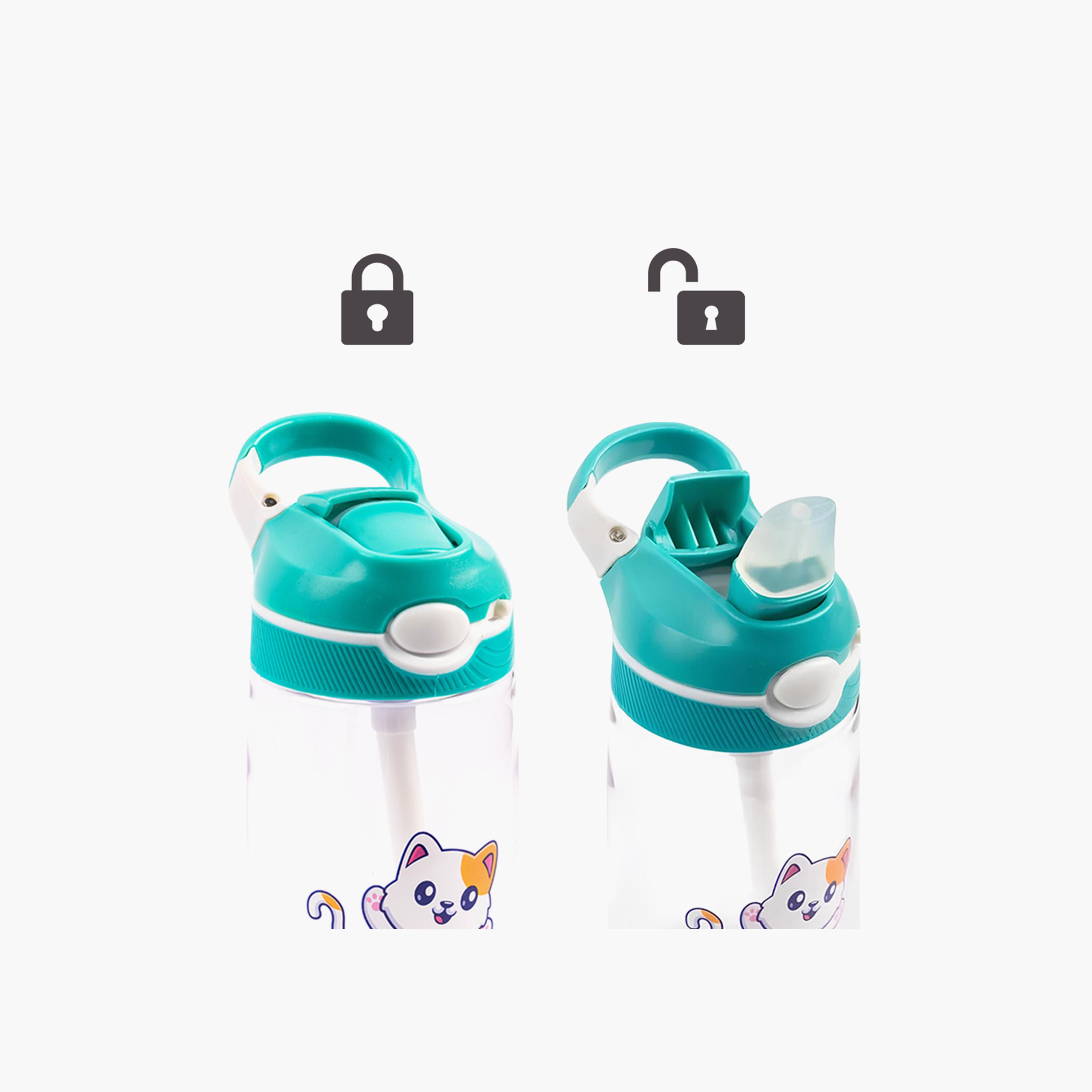 زجاجة ماء خالية من مادة BPA ومضادة للتسرب من كوكوبي - 480 مل - خضراء-school-waterbottles-image-2