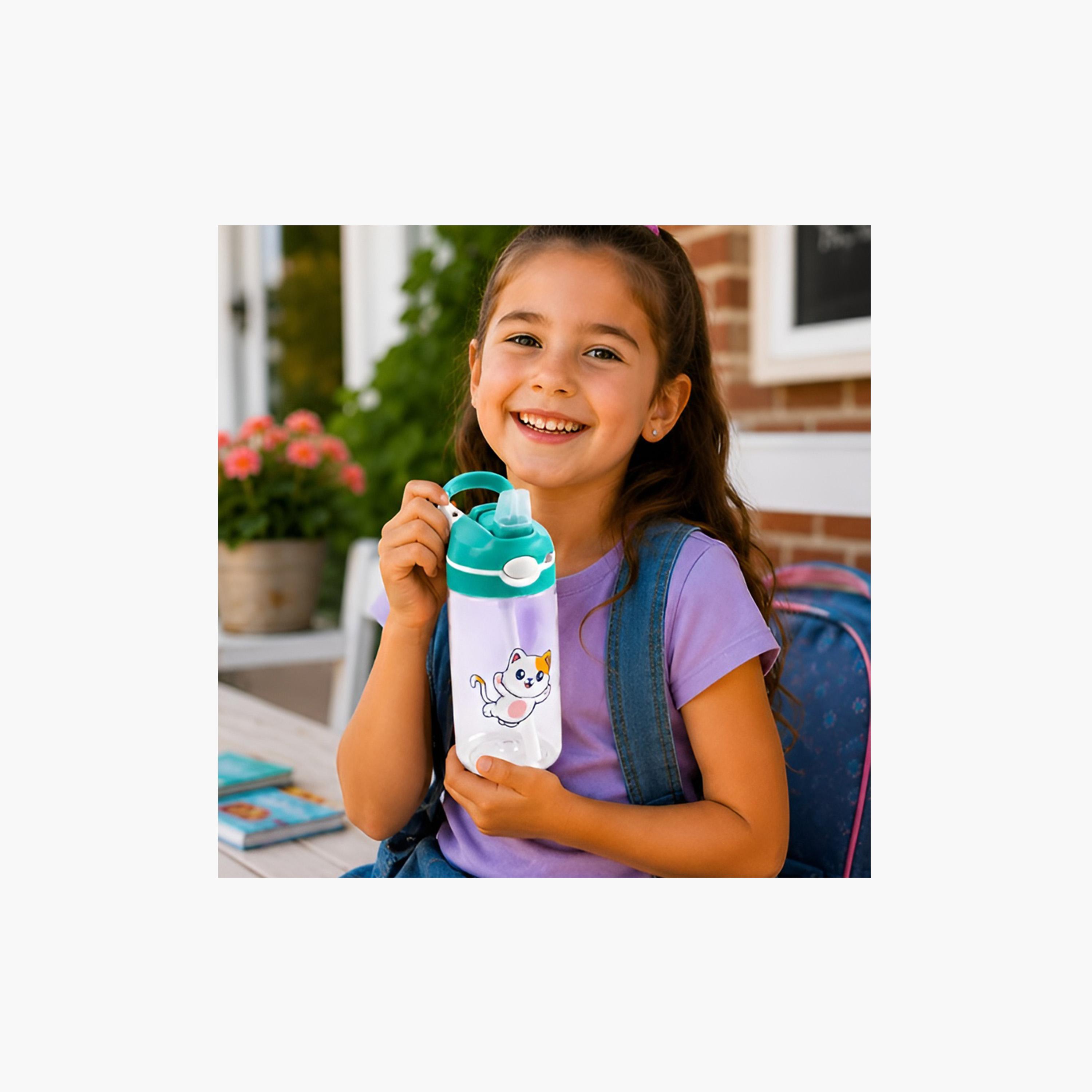 زجاجة ماء خالية من مادة BPA ومضادة للتسرب من كوكوبي - 480 مل - خضراء-school-waterbottles-image-7