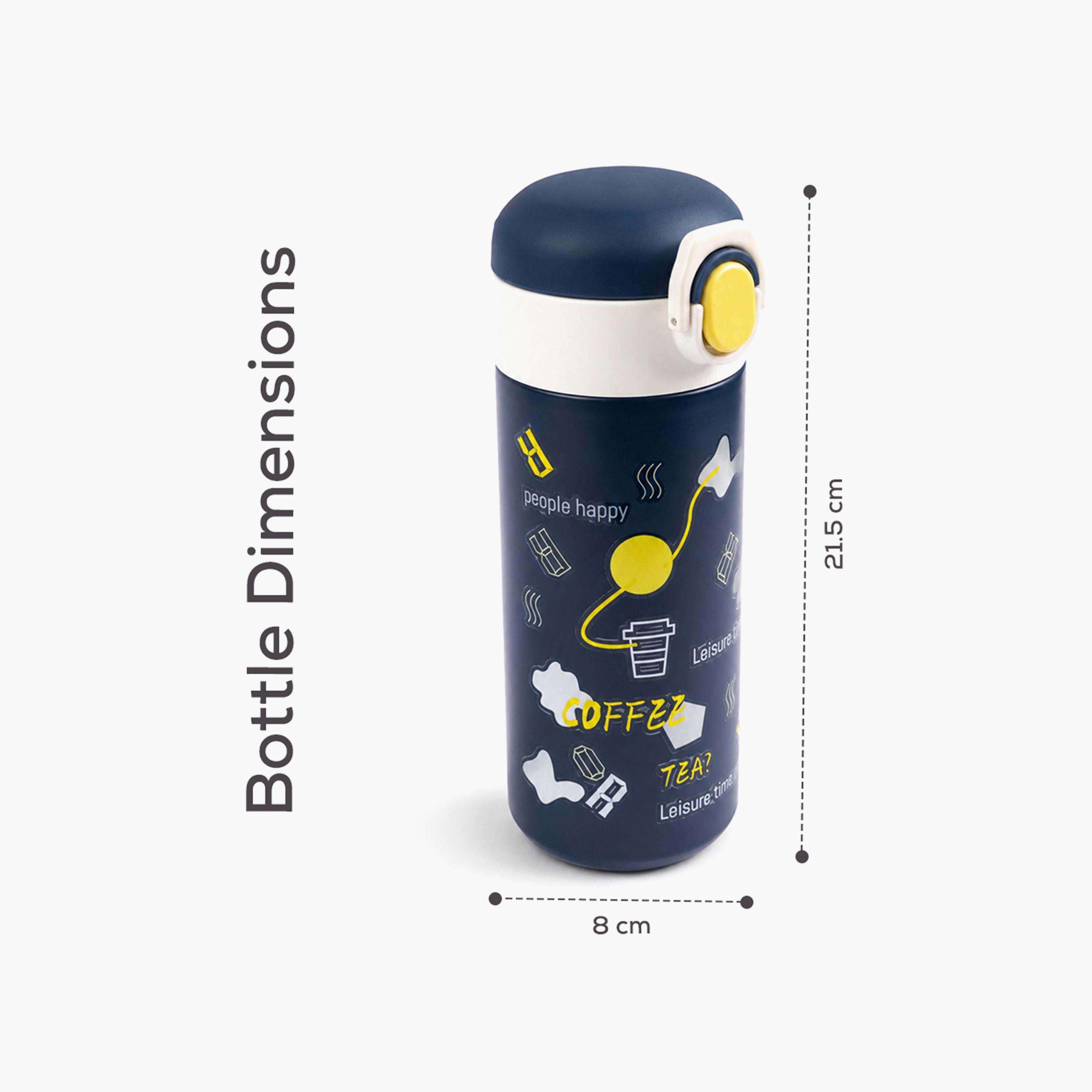 COCOBEE Insulated Water Bottle with Soft Grip Handle - 500ml - Blue-school-waterbottles-image-6