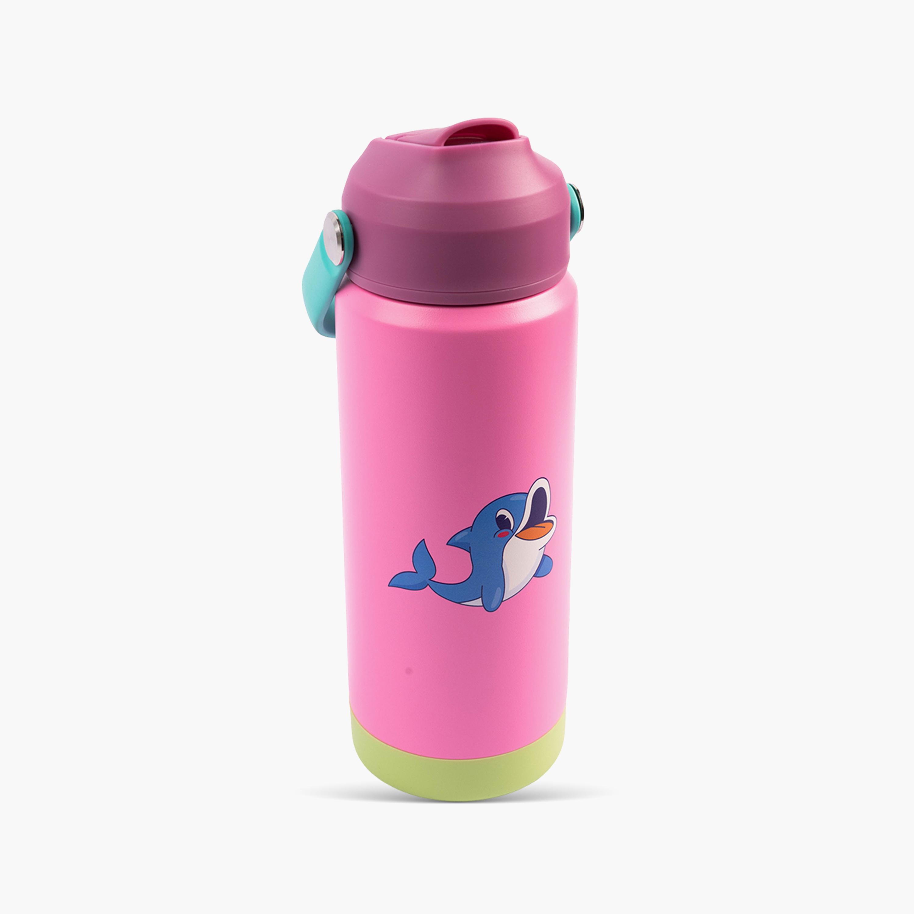 COCOBEE Leakproof Insulated Water Bottle with Soft Handle Grip - 500ml - Pink-school-waterbottles-image-1