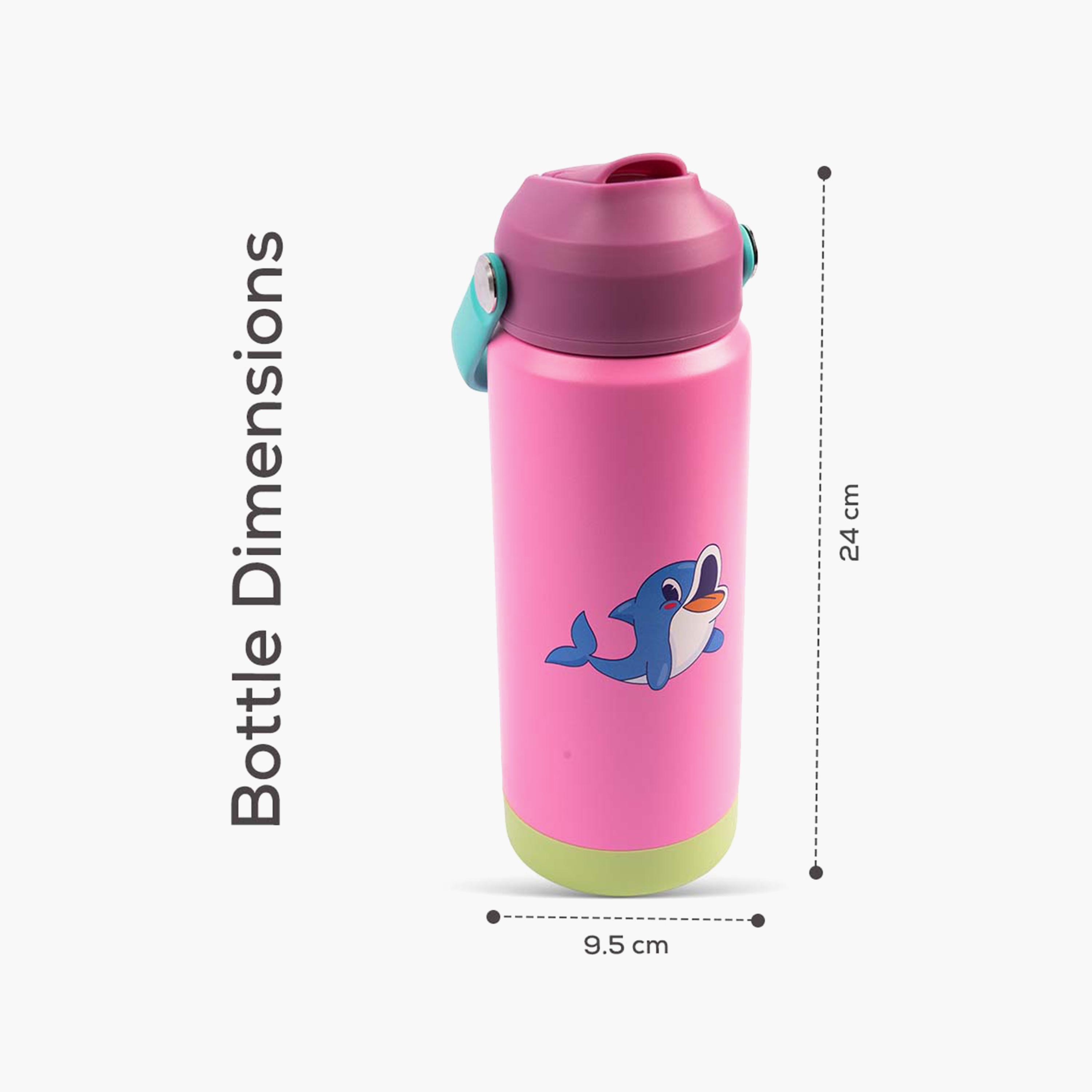 COCOBEE Leakproof Insulated Water Bottle with Soft Handle Grip - 500ml - Pink-school-waterbottles-image-8