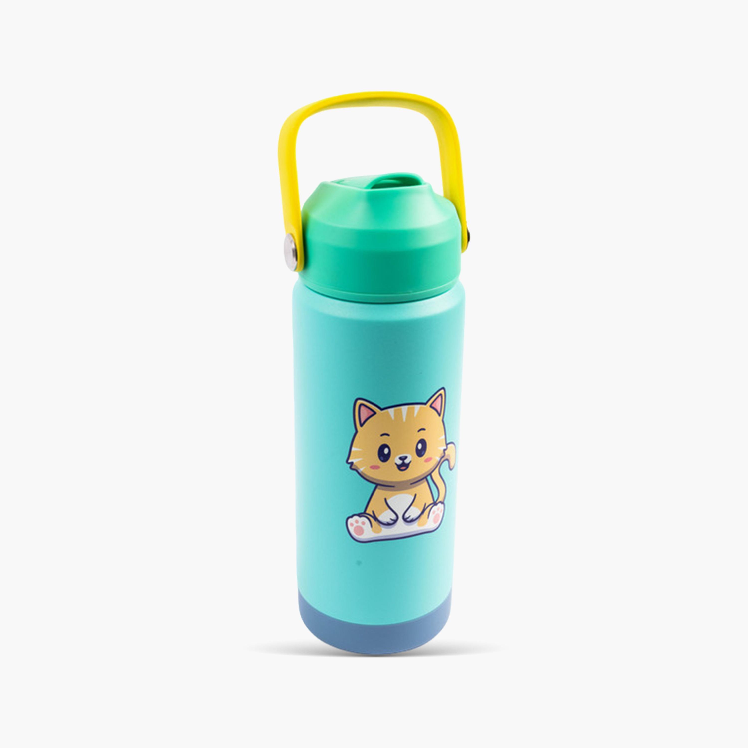 زجاجة ماء معزولة ومضادة للتسرب بمقبض ناعم من كوكوبي - 500 مل - أخضر-school-waterbottles-image-1