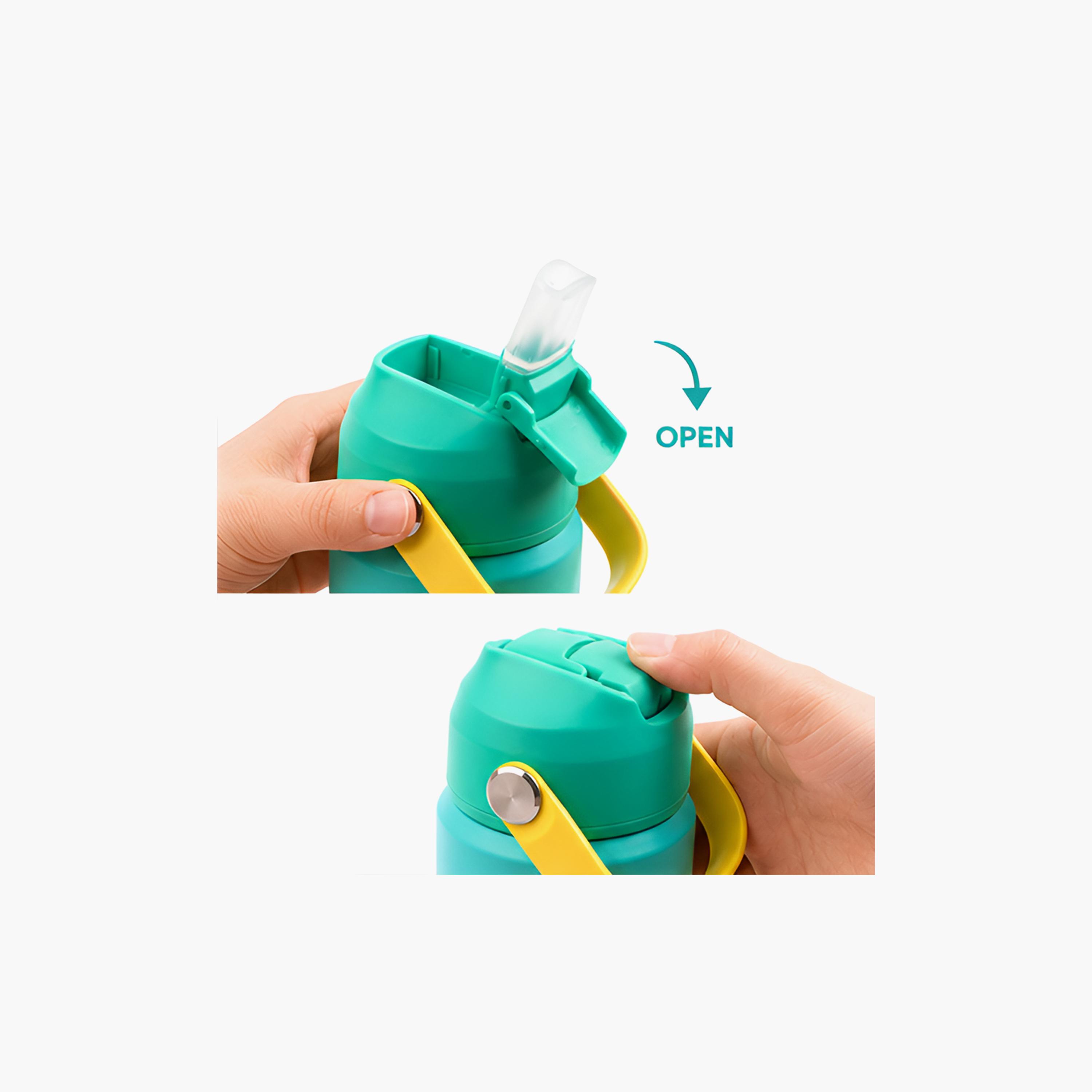 زجاجة ماء معزولة ومضادة للتسرب بمقبض ناعم من كوكوبي - 500 مل - أخضر-school-waterbottles-image-4