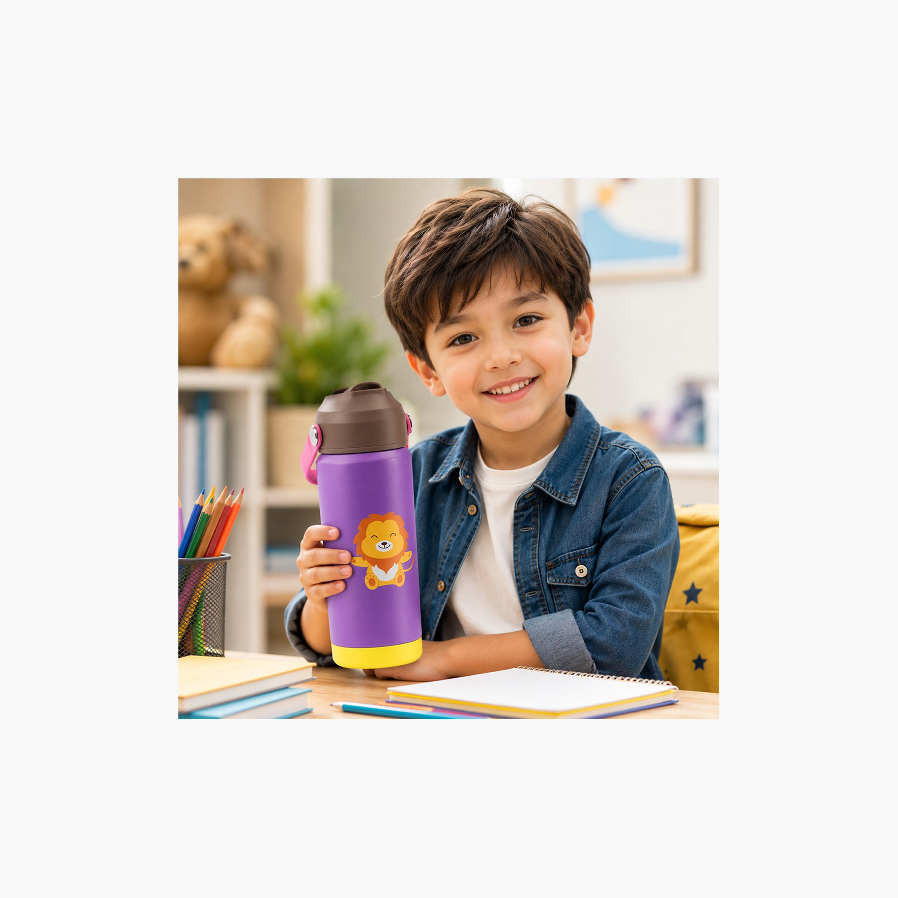 زجاجة مياه معزولة ومضادة للتسرب بمقبض ناعم من كوكوبي - 500 مل - أرجواني-school-waterbottles-image-7