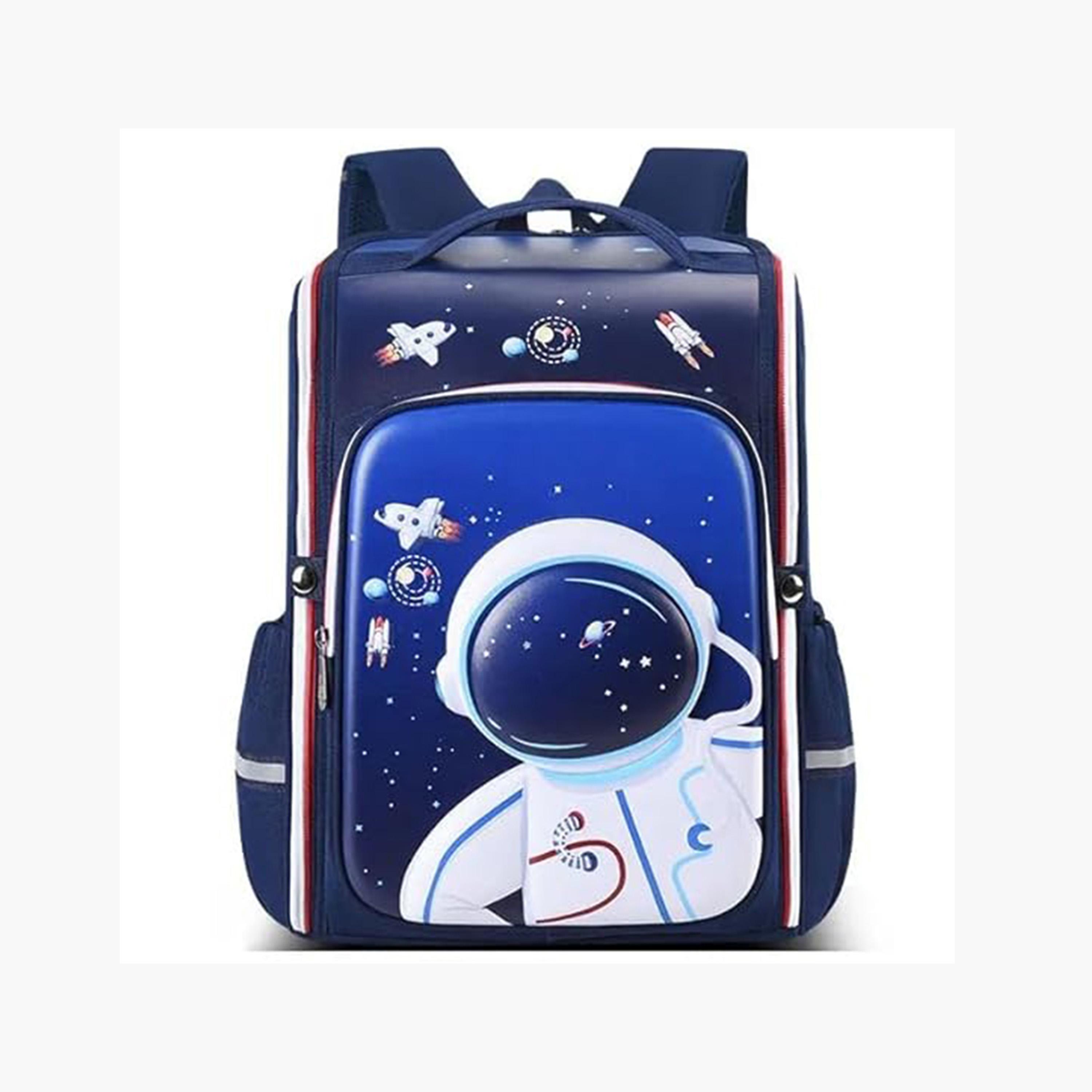 COCOBEE Astronaut Printed Backpack with Adjustable Shoulder Strap - 14.9 inches - Blue-school-bagsandbackpacks-backpacks-image-1