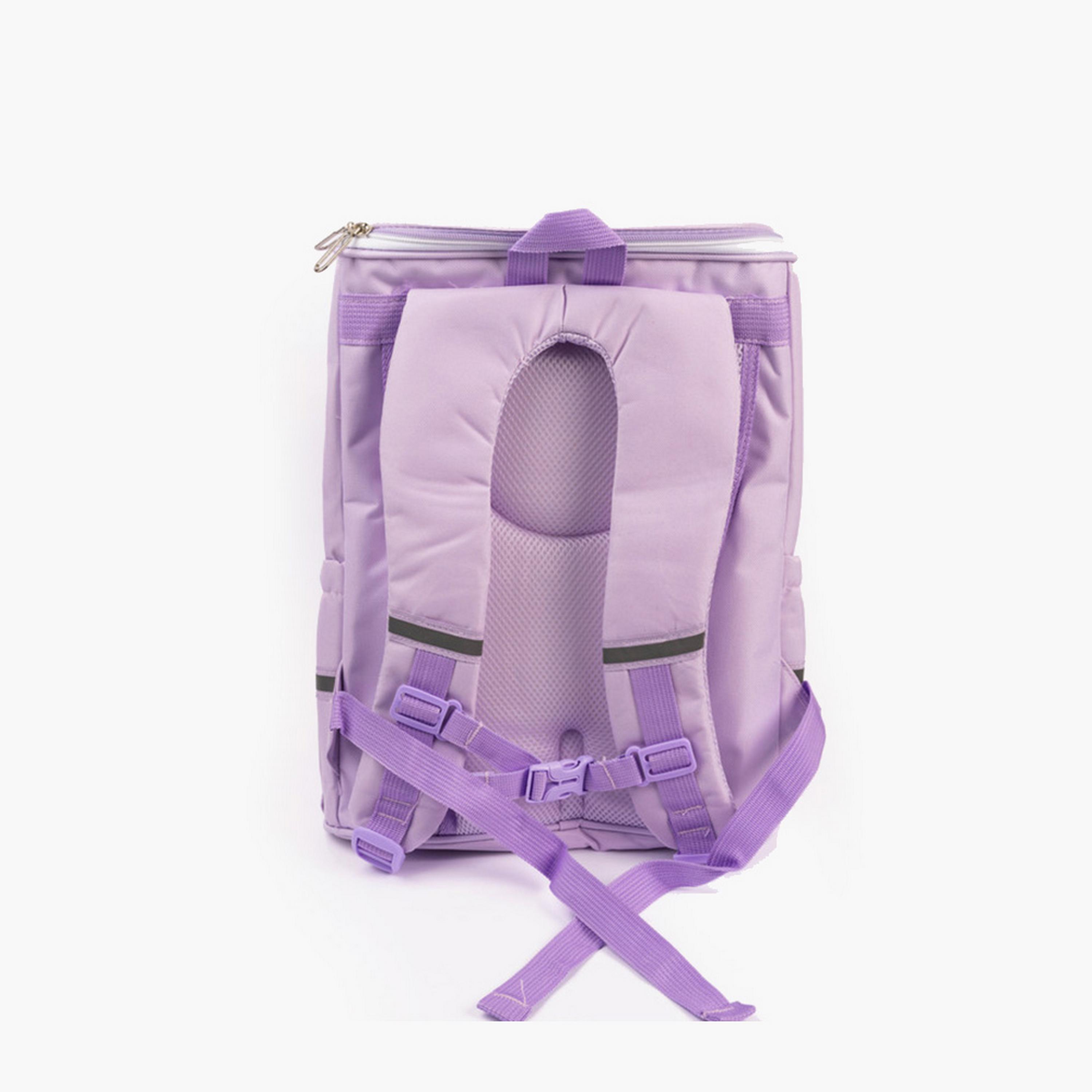 COCOBEE Unicorn Printed Backpack with Adjustable Shoulder Strap - 15 inches - Purple-school-bagsandbackpacks-backpacks-image-3