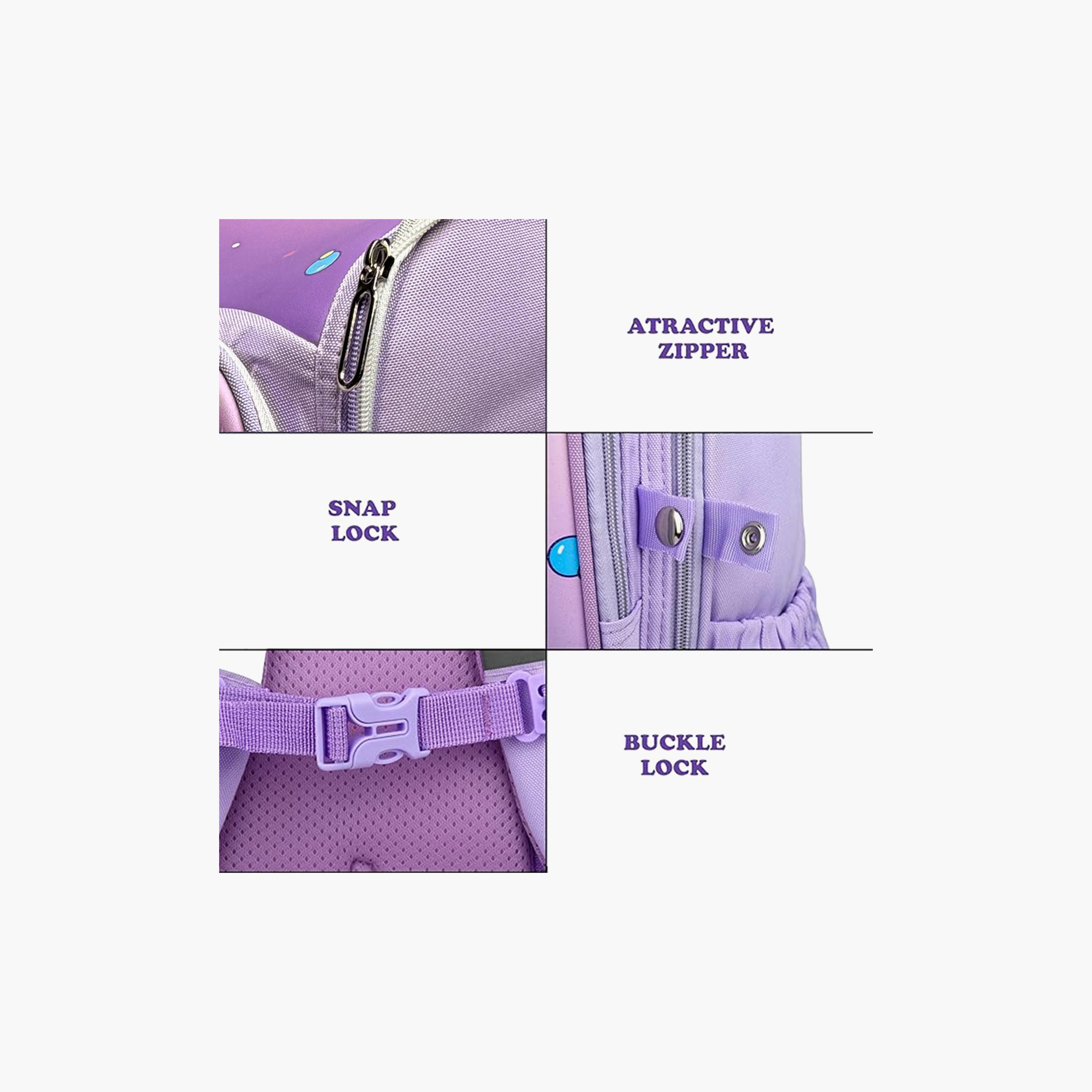 COCOBEE Unicorn Printed Backpack with Adjustable Shoulder Strap - 15 inches - Purple-school-bagsandbackpacks-backpacks-image-6