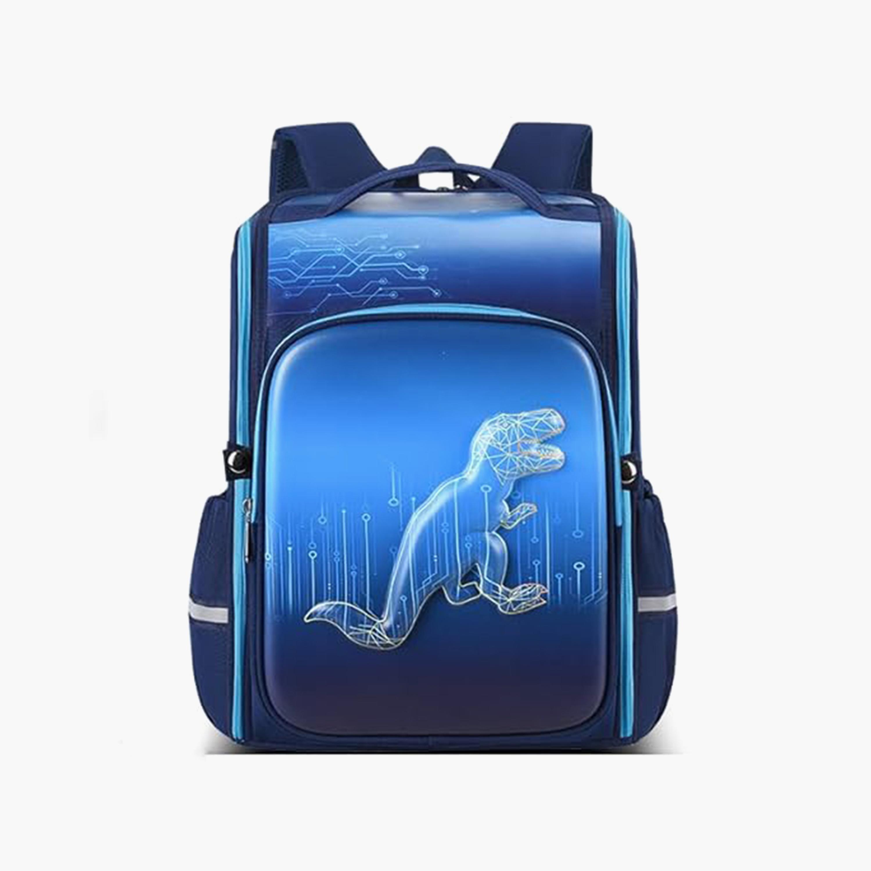 COCOBEE Dinosaur Printed Backpack - 14.9 inches - Blue-school-bagsandbackpacks-backpacks-image-1