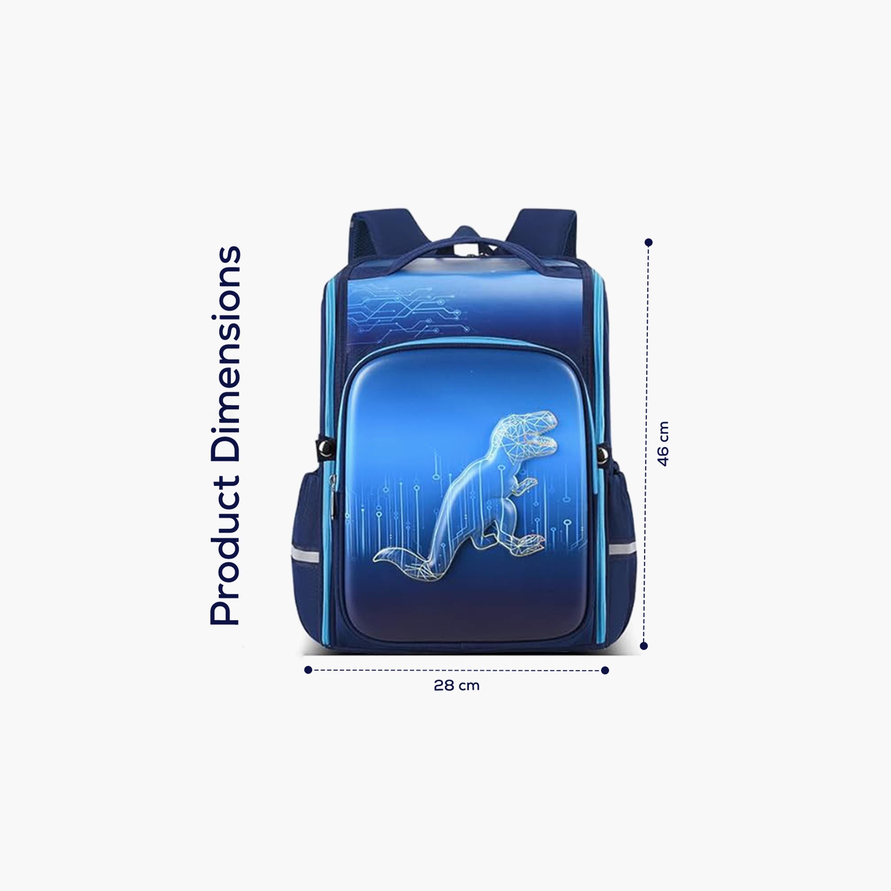 COCOBEE Dinosaur Printed Backpack - 14.9 inches - Blue-school-bagsandbackpacks-backpacks-image-9
