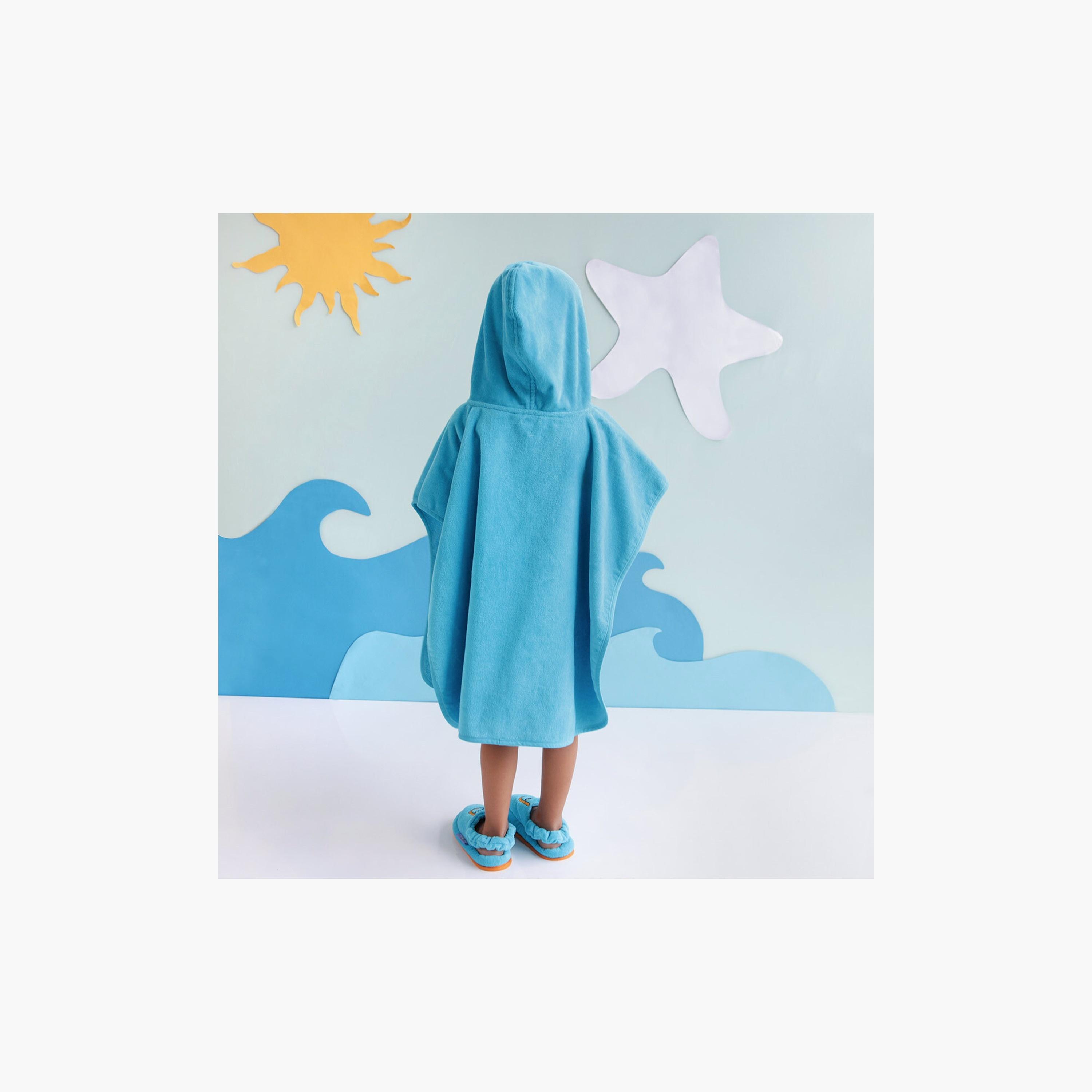 Biggdesign Cool Koala Printed Hooded Poncho - Blue-baby-bathandcare-towels-image-3