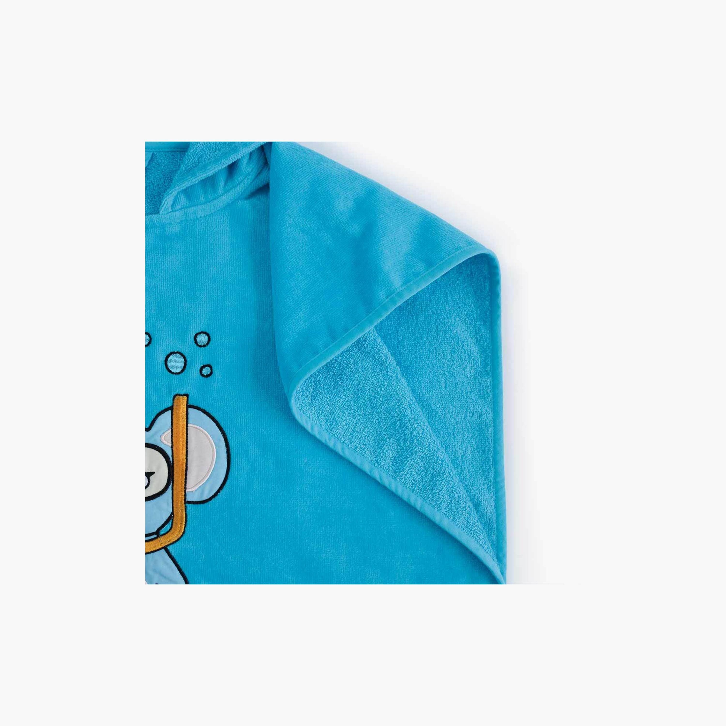 Biggdesign Cool Koala Printed Hooded Poncho - Blue-baby-bathandcare-towels-image-6