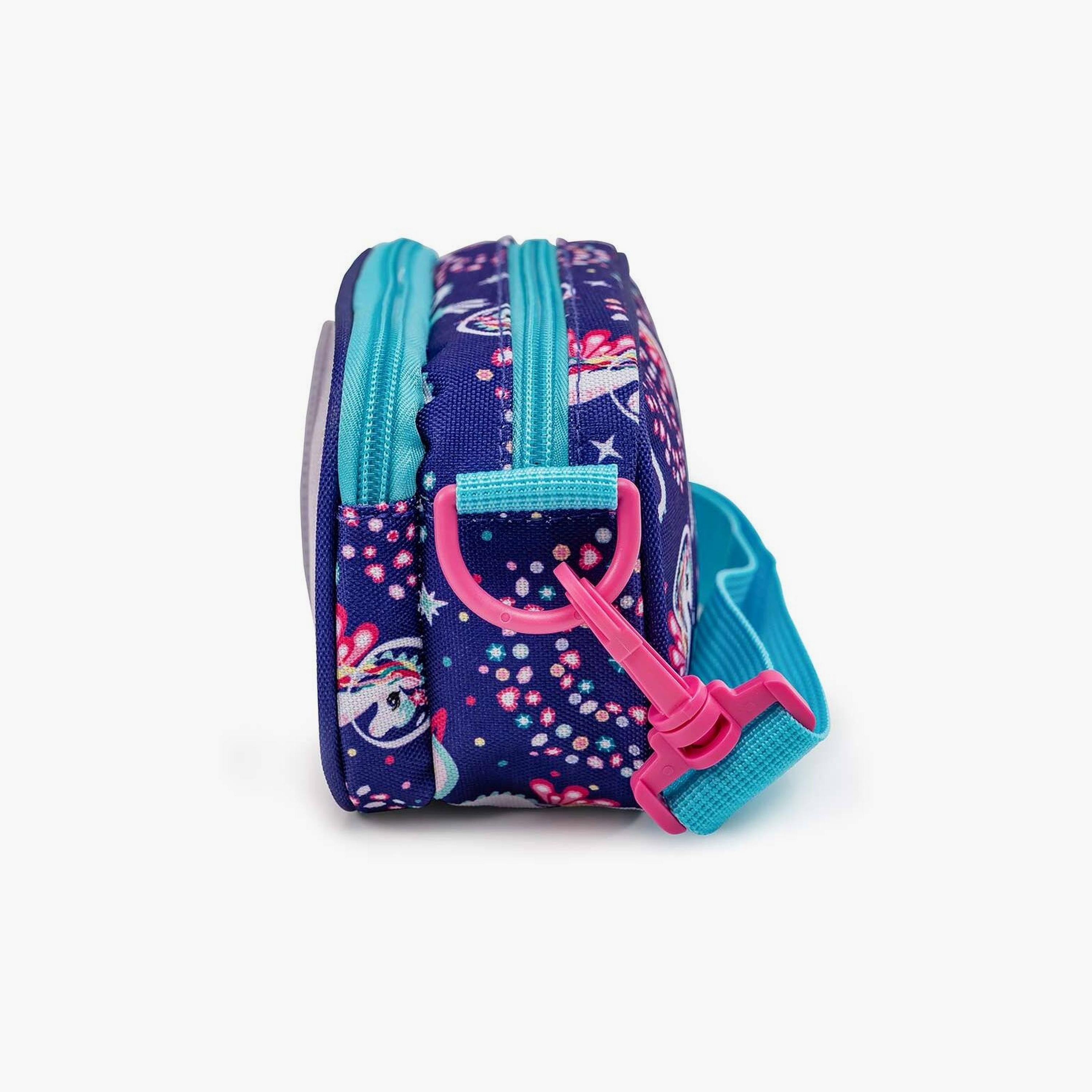 Biggdesign Ayris Printed Fanny Pack Featured Pencil Case - Blue & Purple-school-stationery-pencilcases-image-4