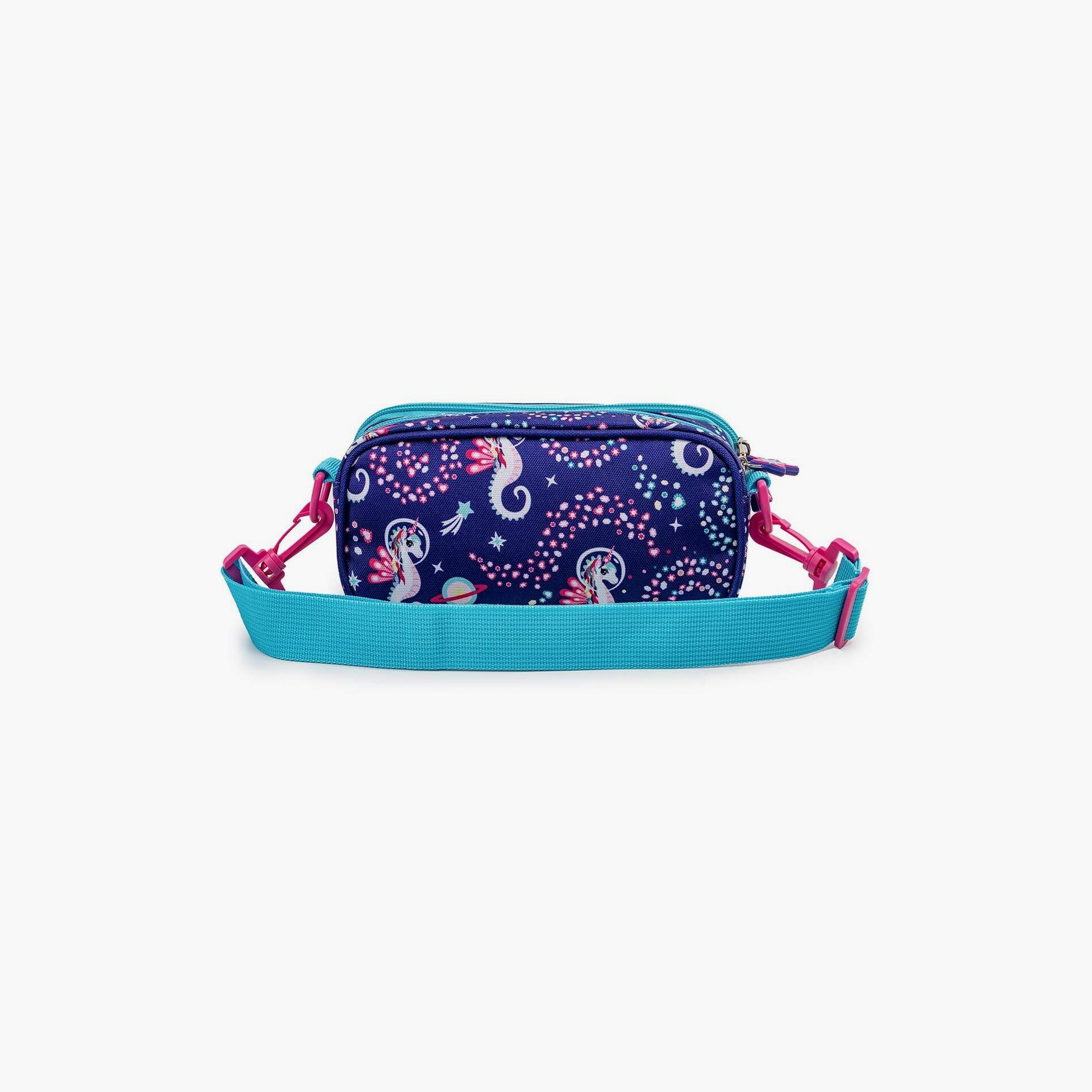 Biggdesign Ayris Printed Fanny Pack Featured Pencil Case - Blue & Purple-school-stationery-pencilcases-image-5
