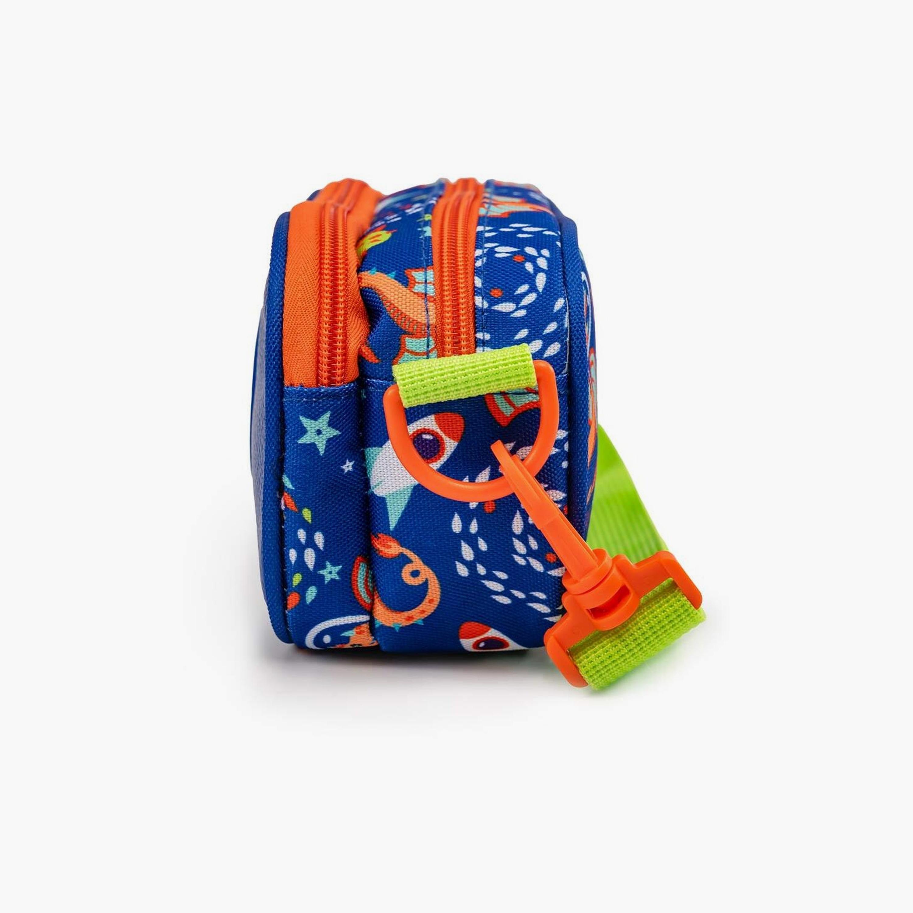 Biggdesign Ponix Printed Fanny Pack Featured Pencil Case - Blue-school-stationery-pencilcases-image-4