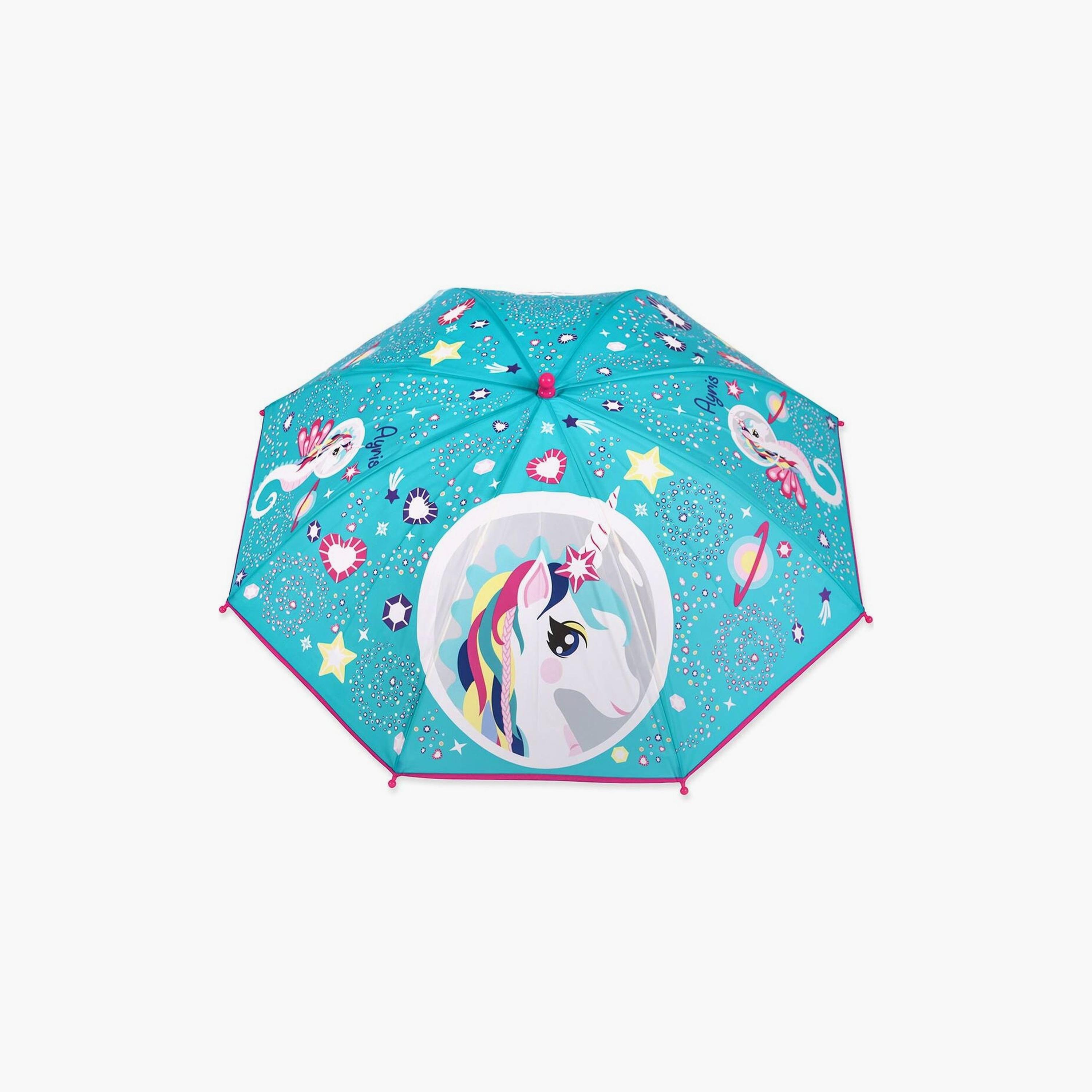 Biggdesign Milkyway Ayris Printed 8 Ribs Folding Umbrella - Blue-baby-gear-travelaccessories-image-2