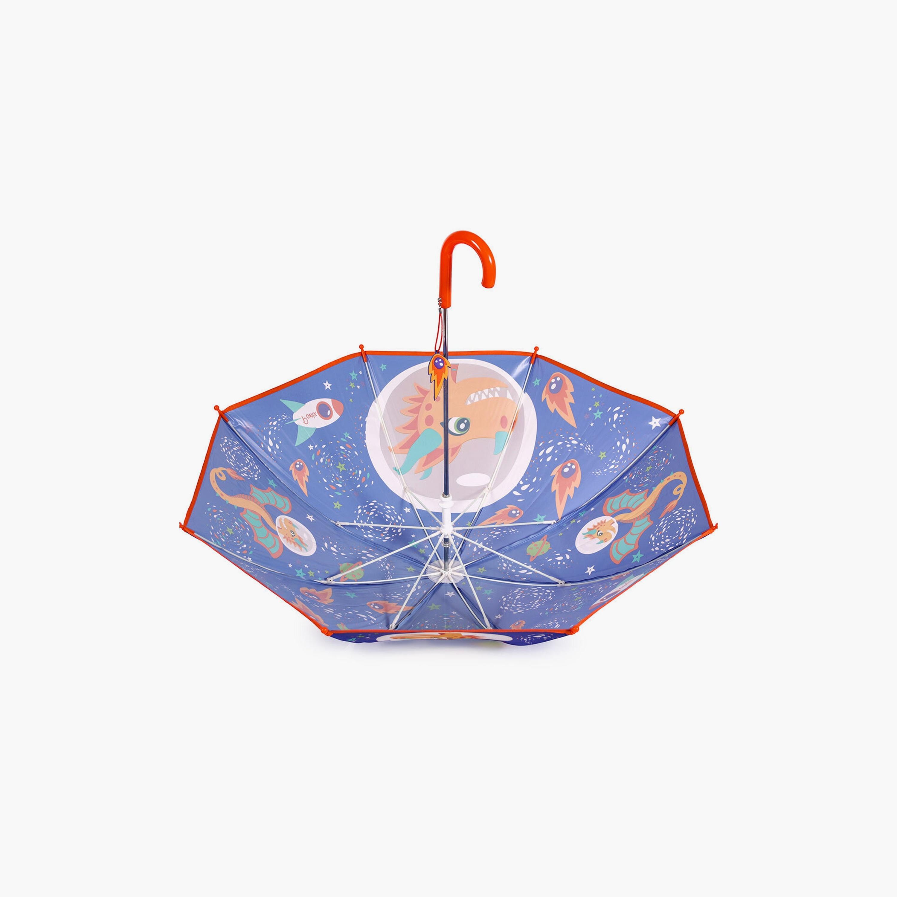Biggdesign Milkyway Ponix Printed 8 Ribs Folding Umbrella - Blue-baby-gear-travelaccessories-image-4
