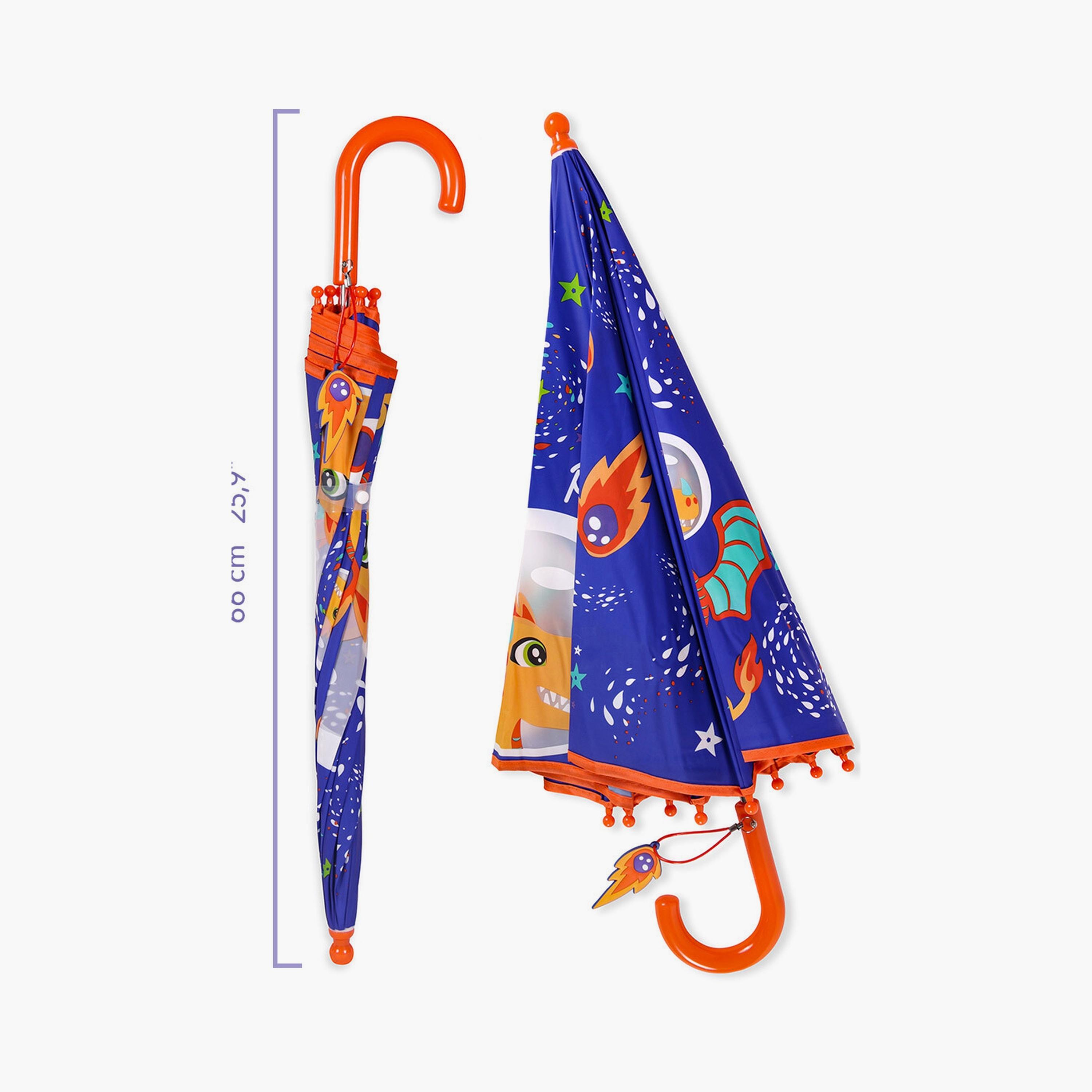 Biggdesign Milkyway Ponix Printed 8 Ribs Folding Umbrella - Blue-baby-gear-travelaccessories-image-5