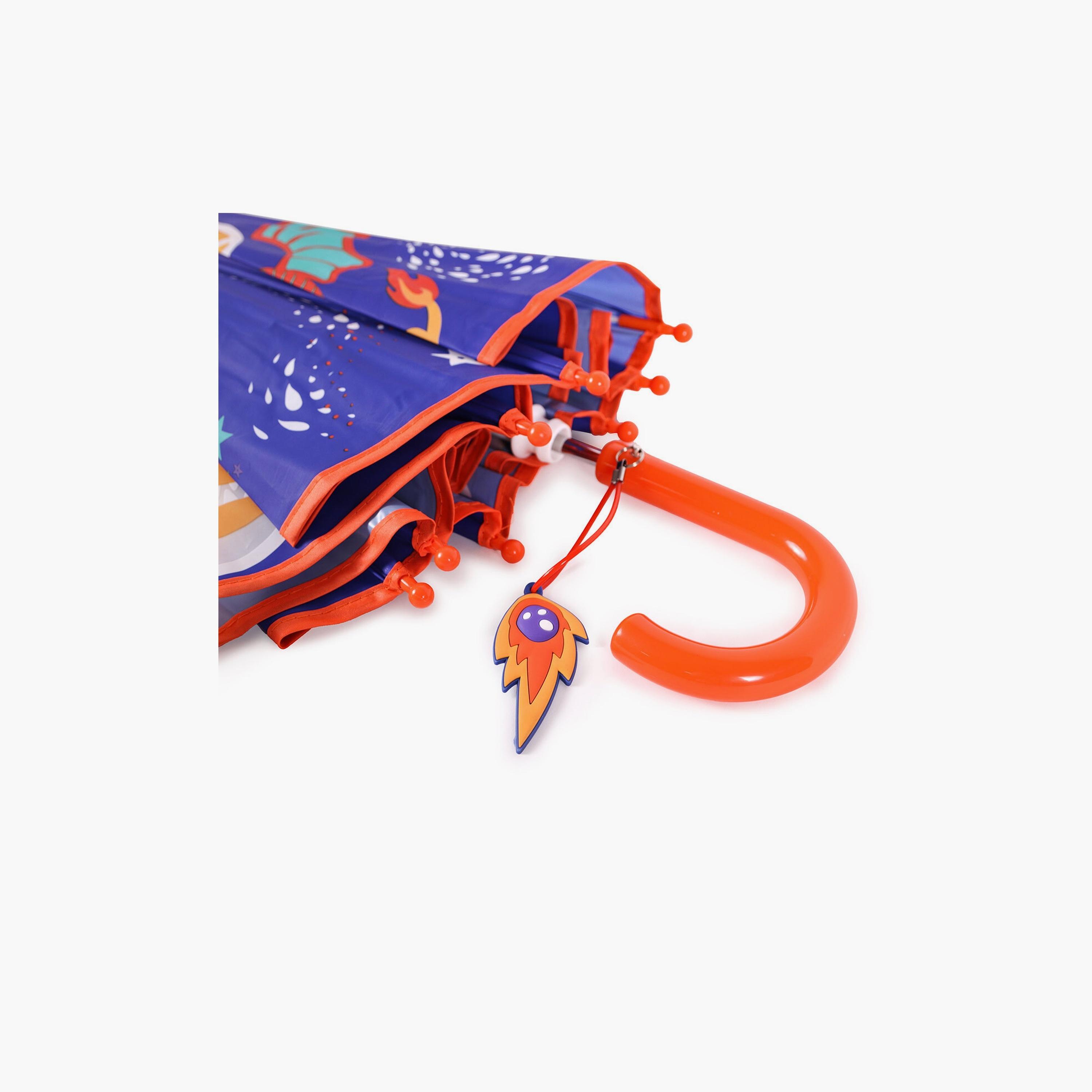 Biggdesign Milkyway Ponix Printed 8 Ribs Folding Umbrella - Blue-baby-gear-travelaccessories-image-6