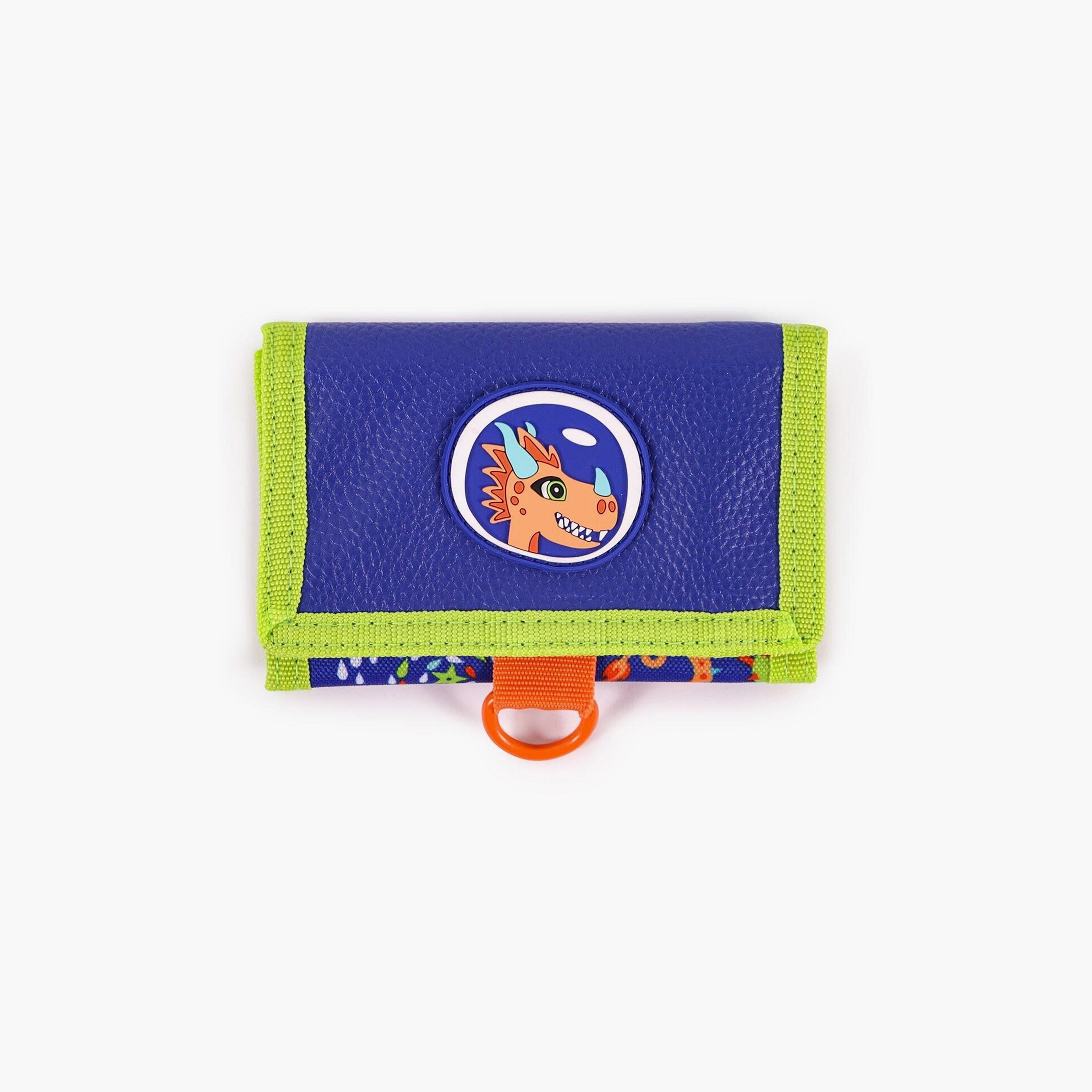 Biggdesign 2-Piece Ponix Printed Wallet & Coin Purse - Blue-school-stationery-pencilcases-image-2