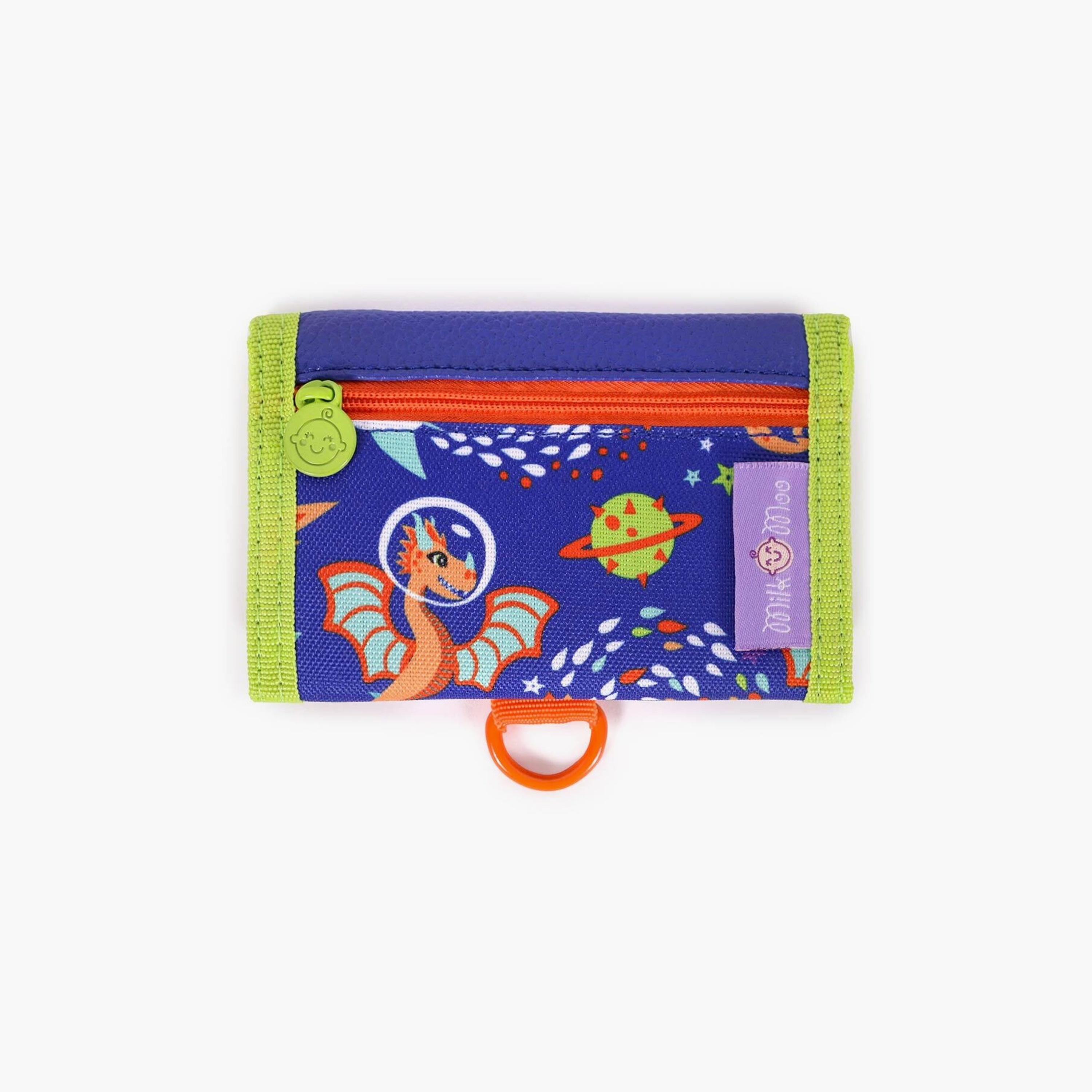 Biggdesign 2-Piece Ponix Printed Wallet & Coin Purse - Blue-school-stationery-pencilcases-image-3