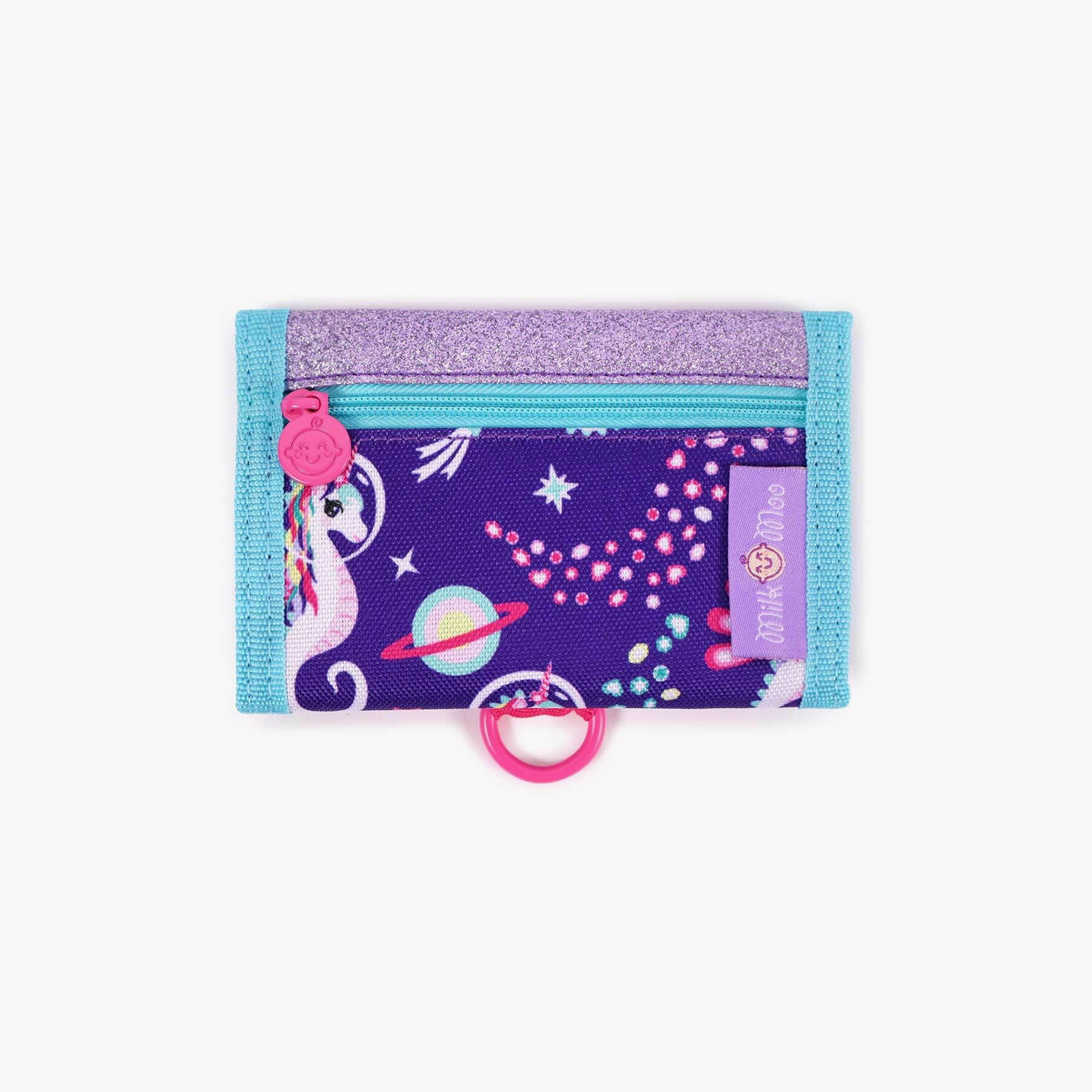 Biggdesign 2-Piece Ayris Printed Wallet & Coin Purse - Purple-school-stationery-pencilcases-image-3